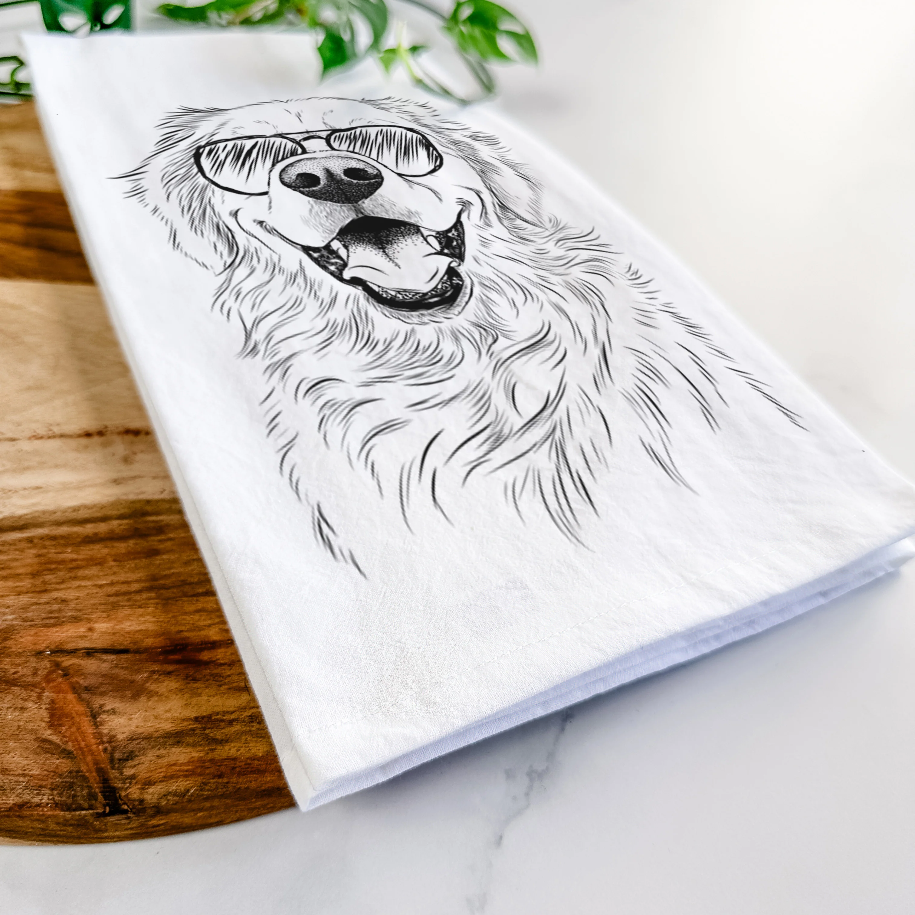 Roger the Golden Retriever Tea Towel - Image 6