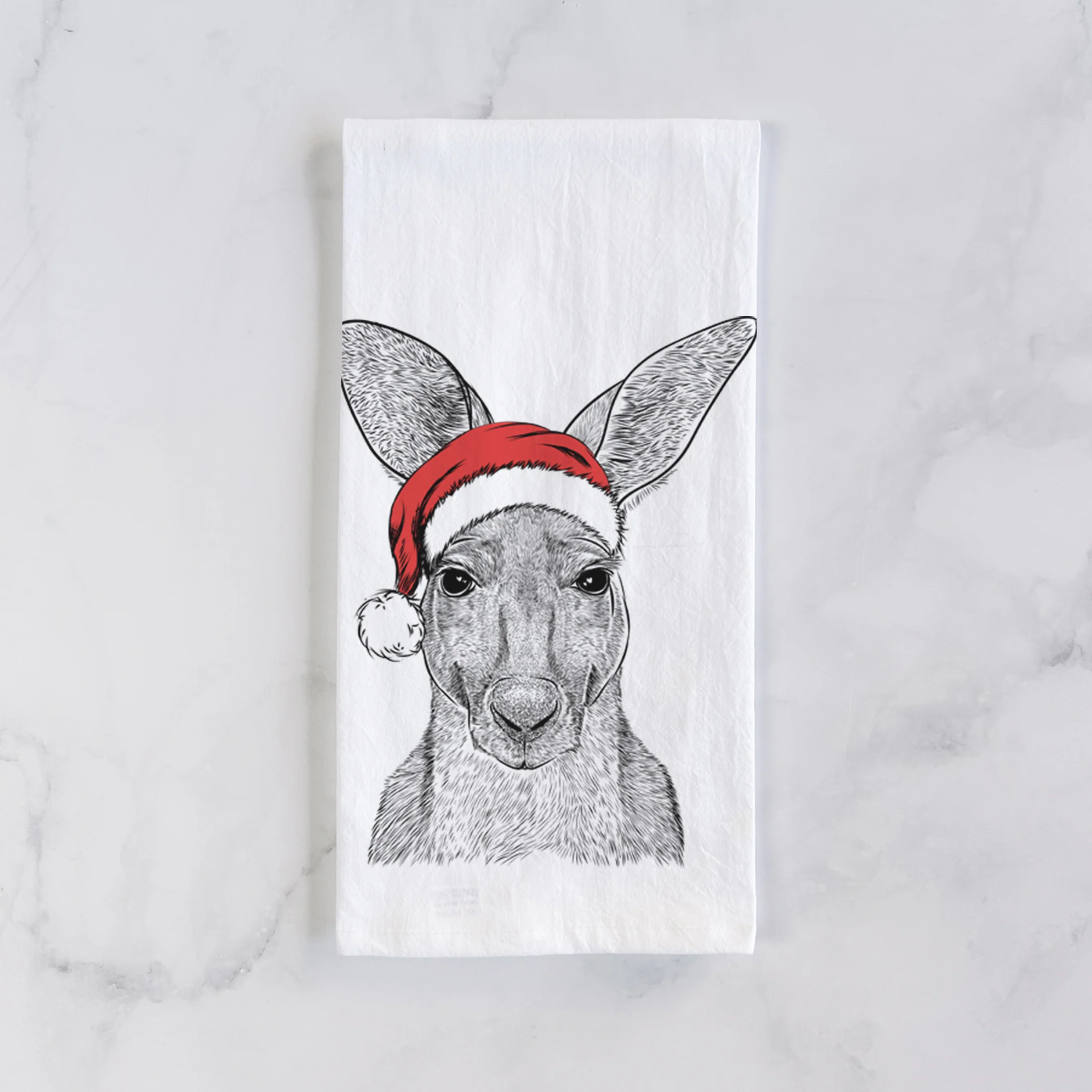 Roger the Red Kangaroo Tea Towel - Image 2