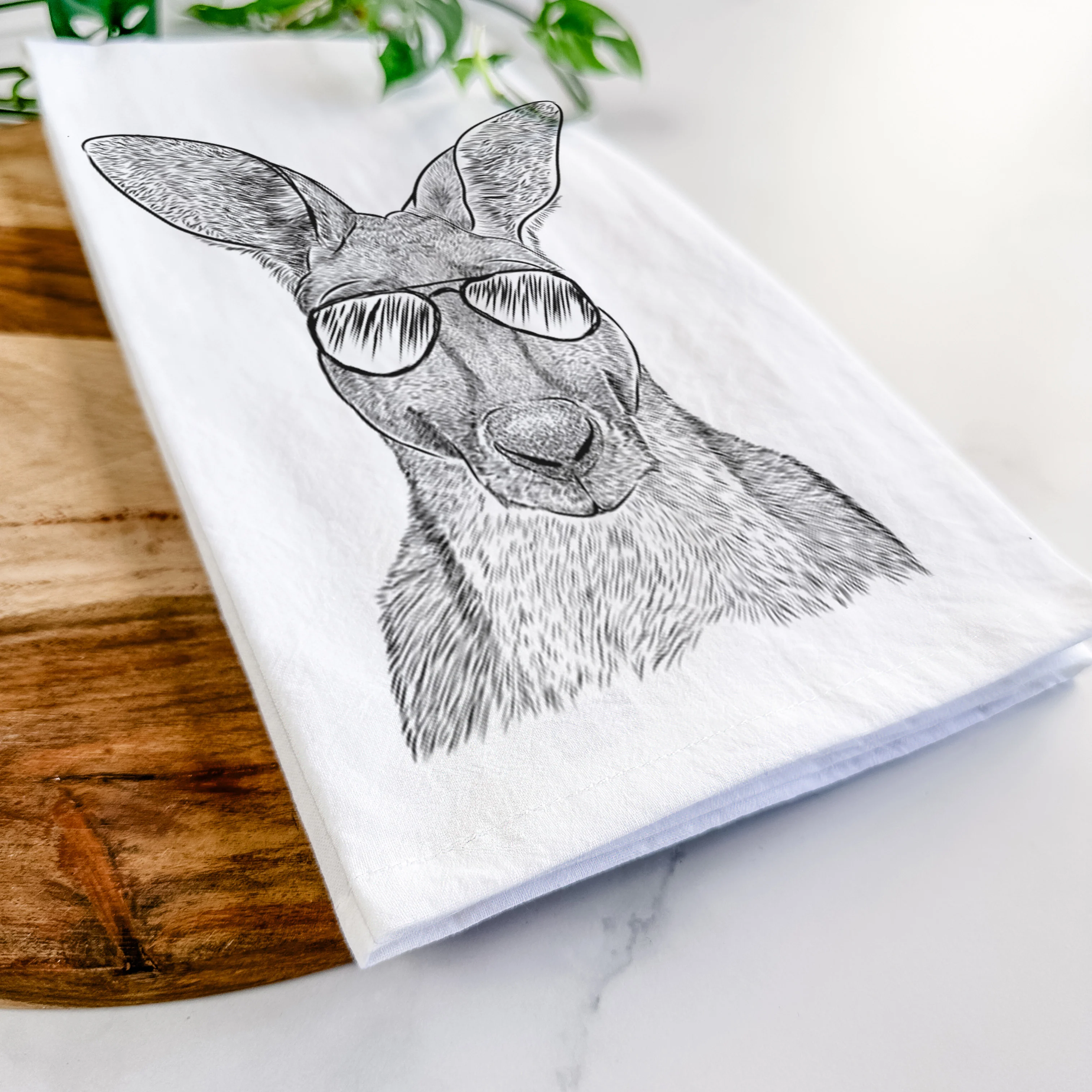 Roger the Red Kangaroo Tea Towel - Image 6