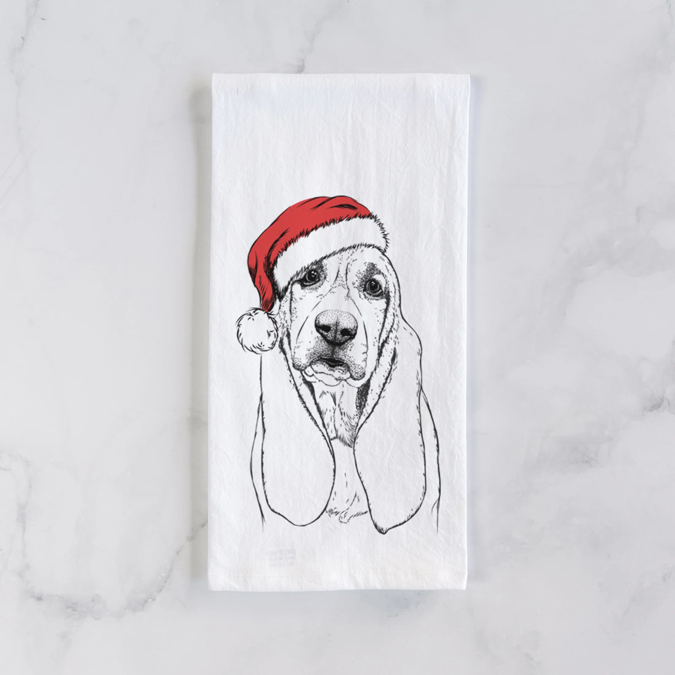 Rolo the Basset Hound Tea Towel - Image 2