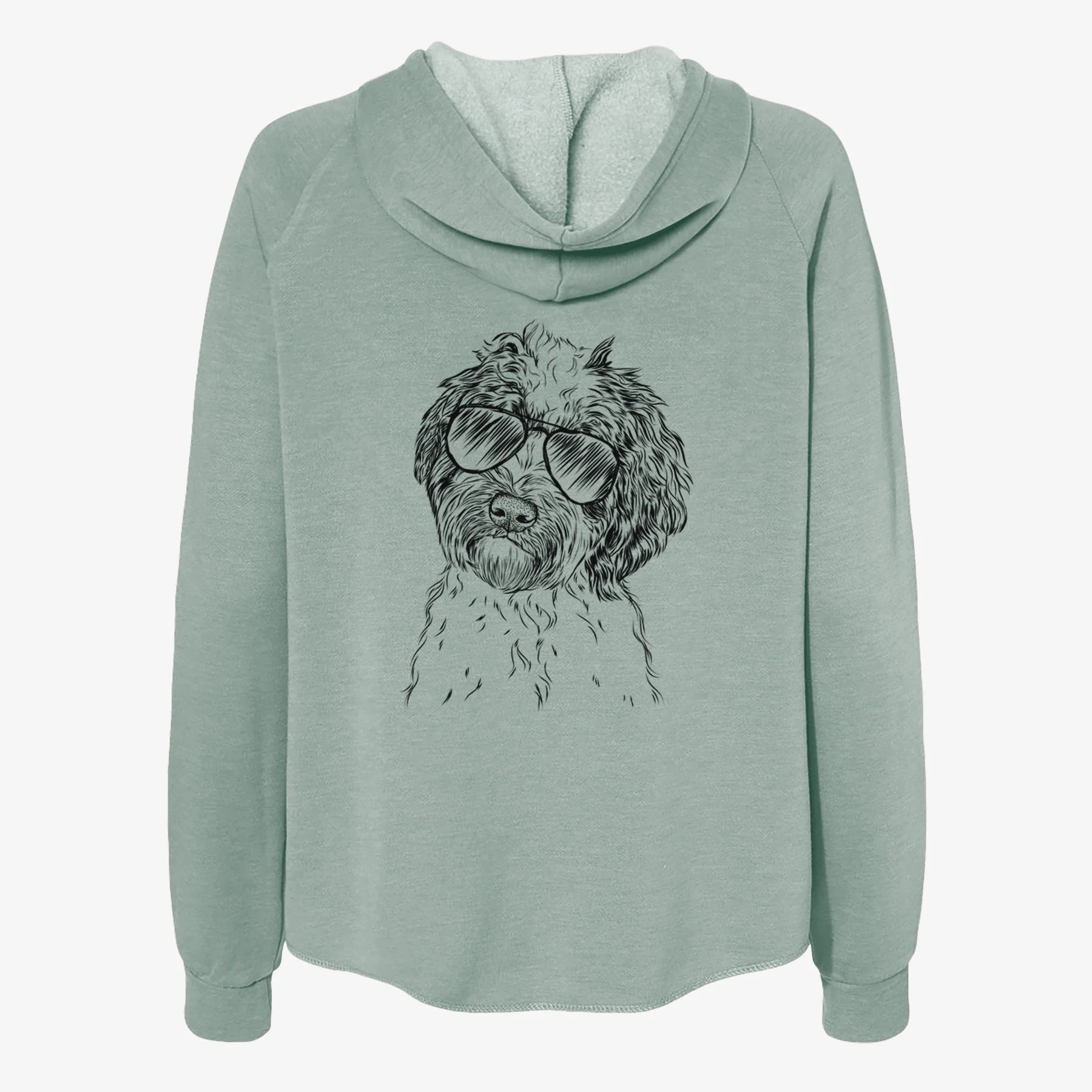 Rooney the Aussiedoodle - Women's Cali Wave Zip-Up Sweatshirt - Image 7