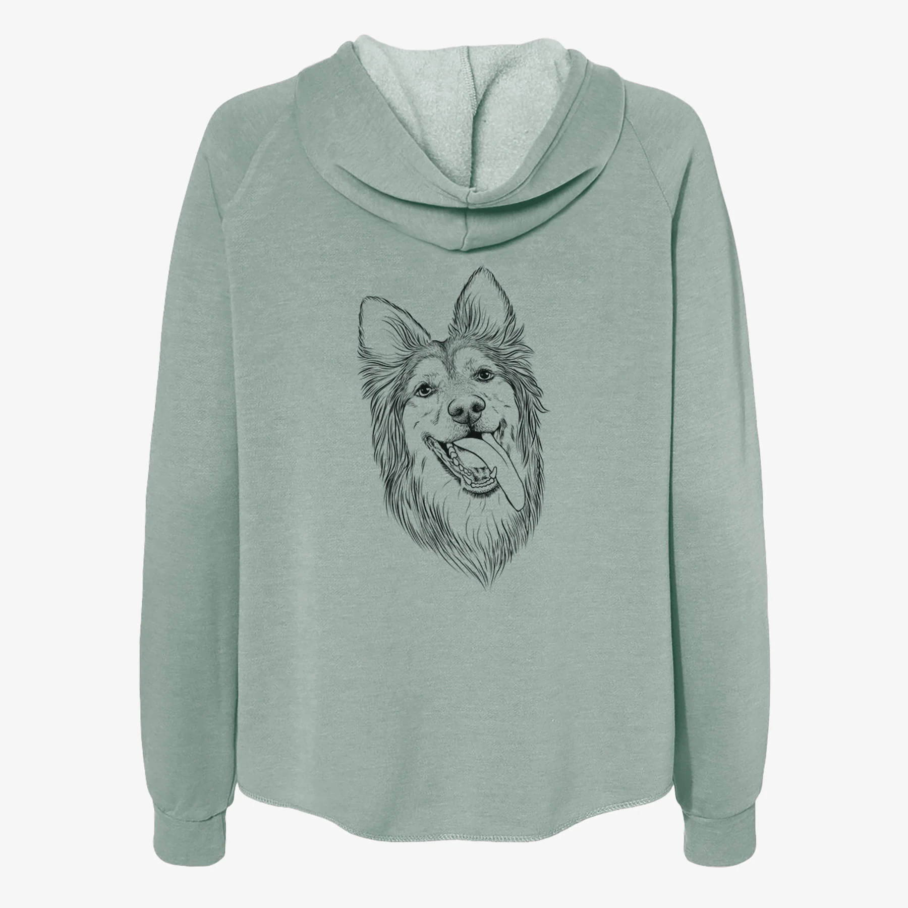 Rosalie the German Shepherd Mix - Women's Cali Wave Zip-Up Sweatshirt - Image 4