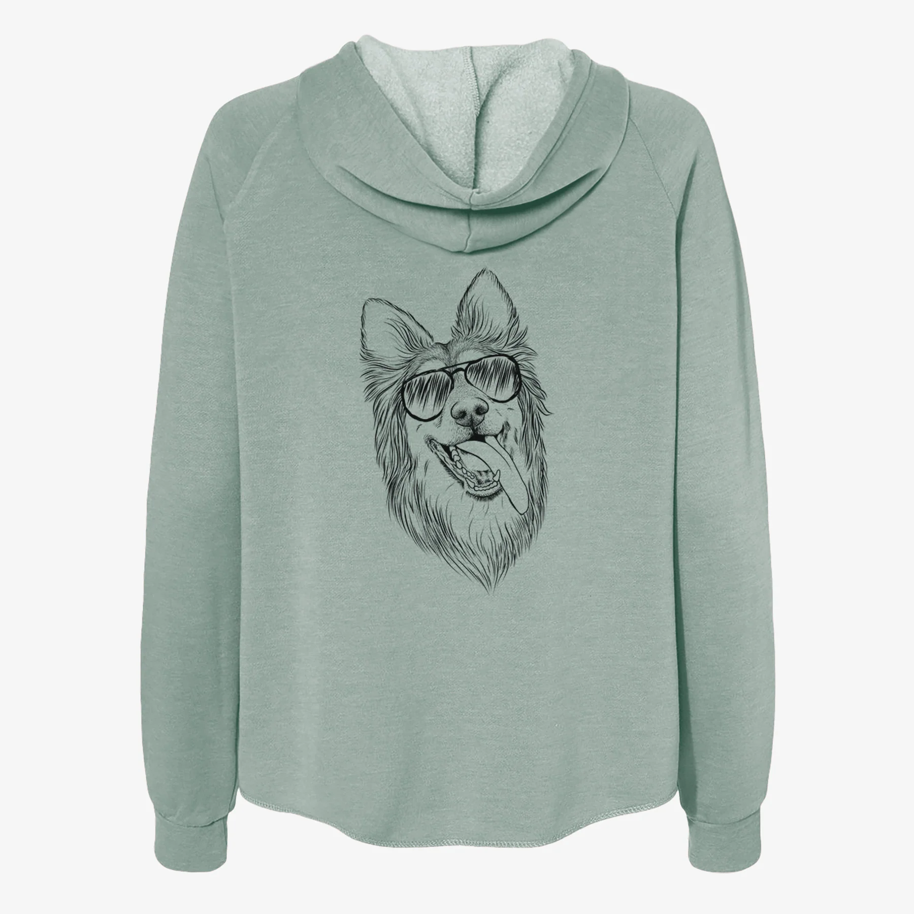 Rosalie the German Shepherd Mix - Women's Cali Wave Zip-Up Sweatshirt - Image 7