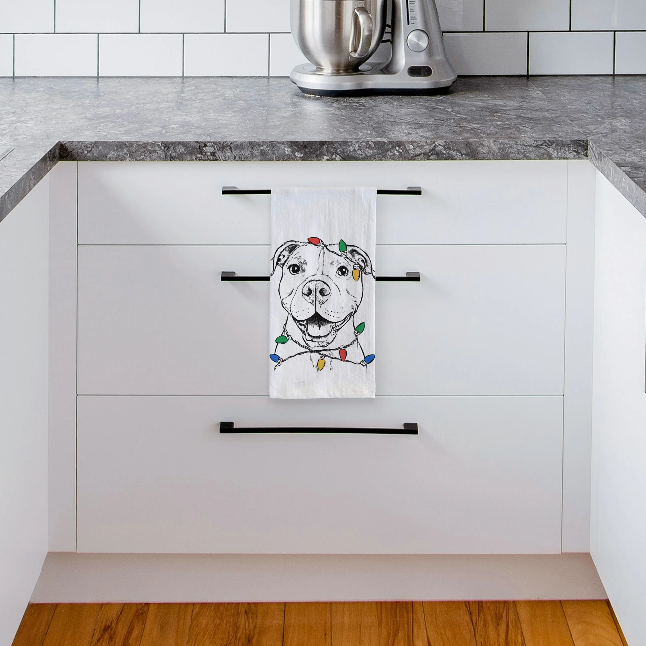 Roscoe the Pitbull Tea Towel - Image 4