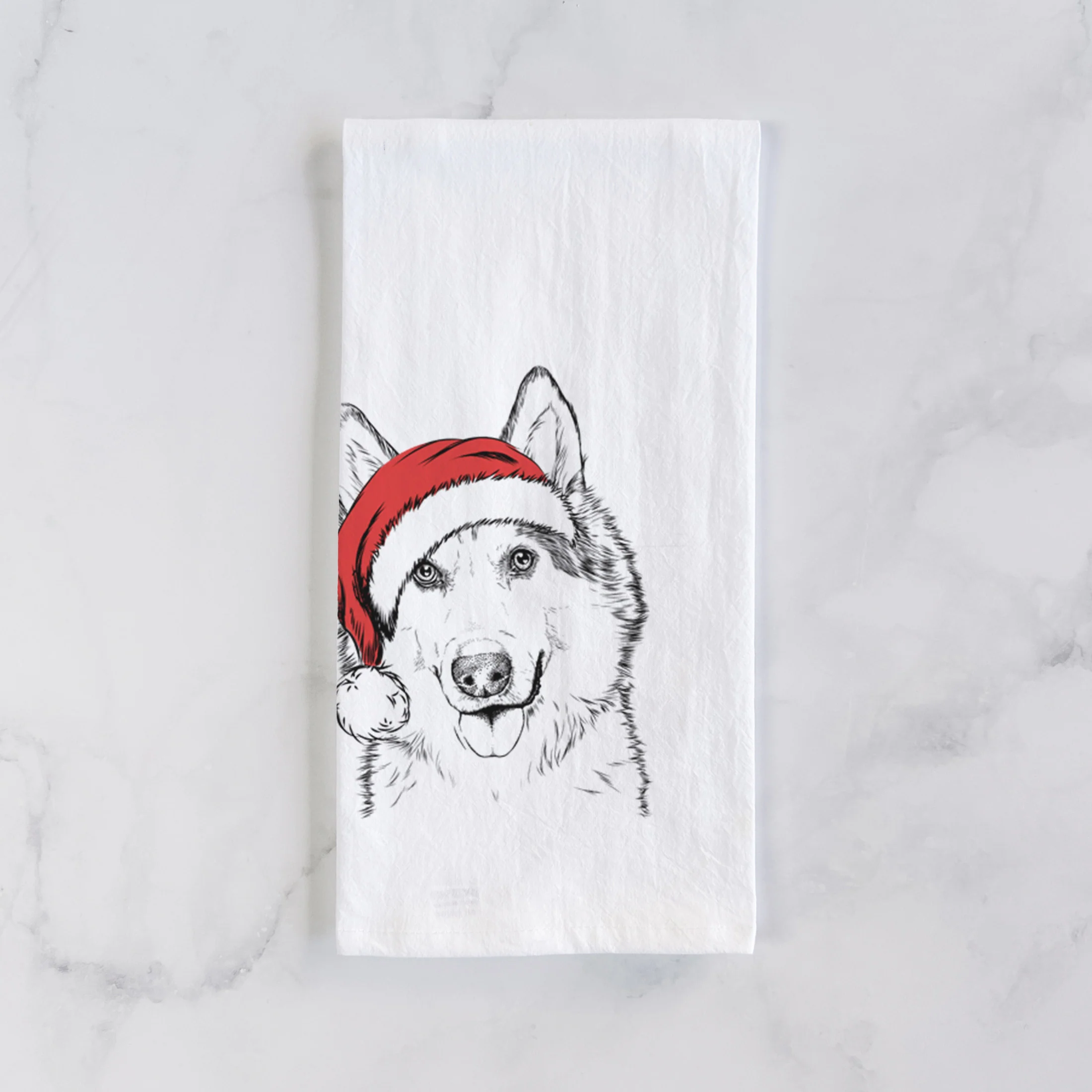 Roshi the Mixed Breed Tea Towel - Image 2