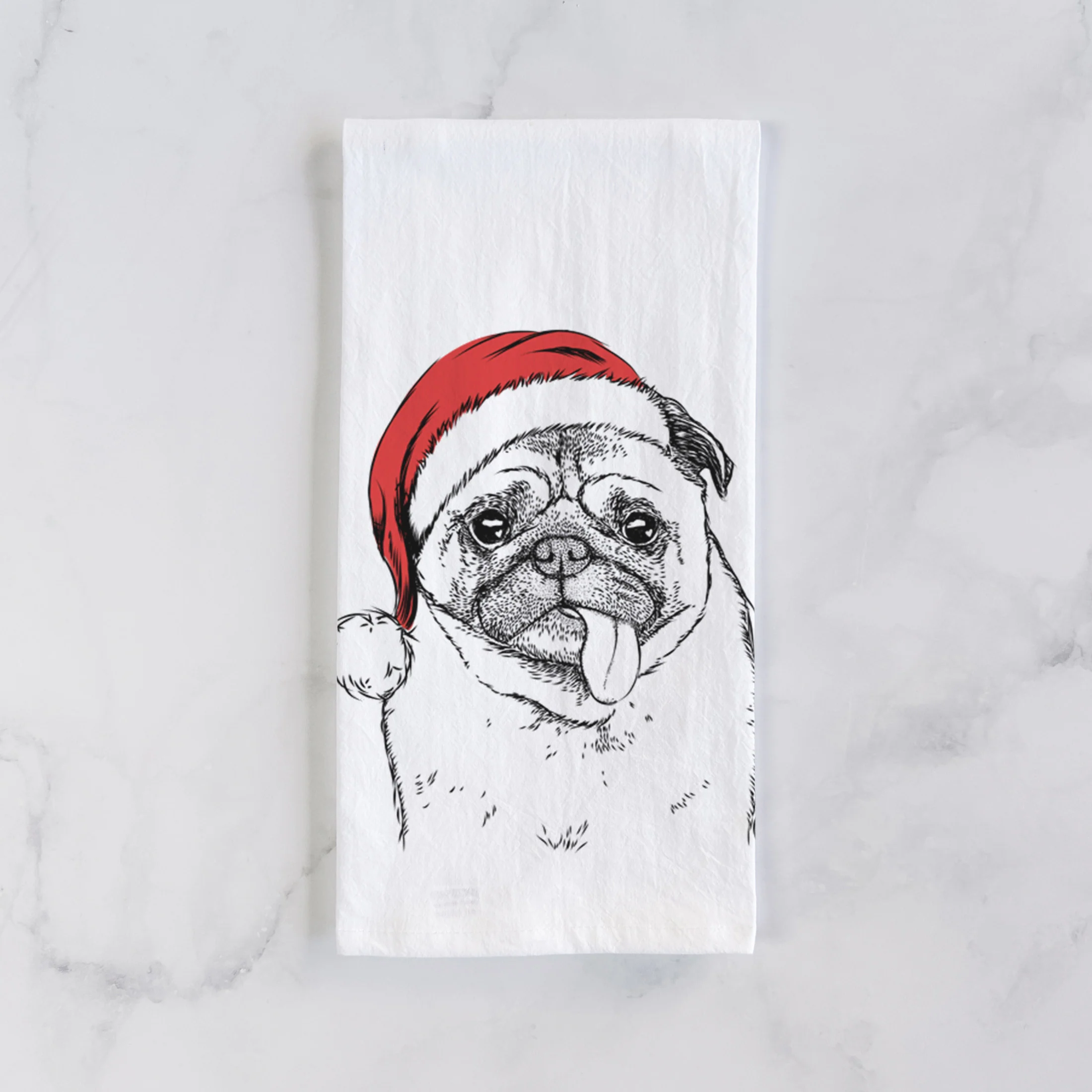 Rosie the Pug Tea Towel - Image 2