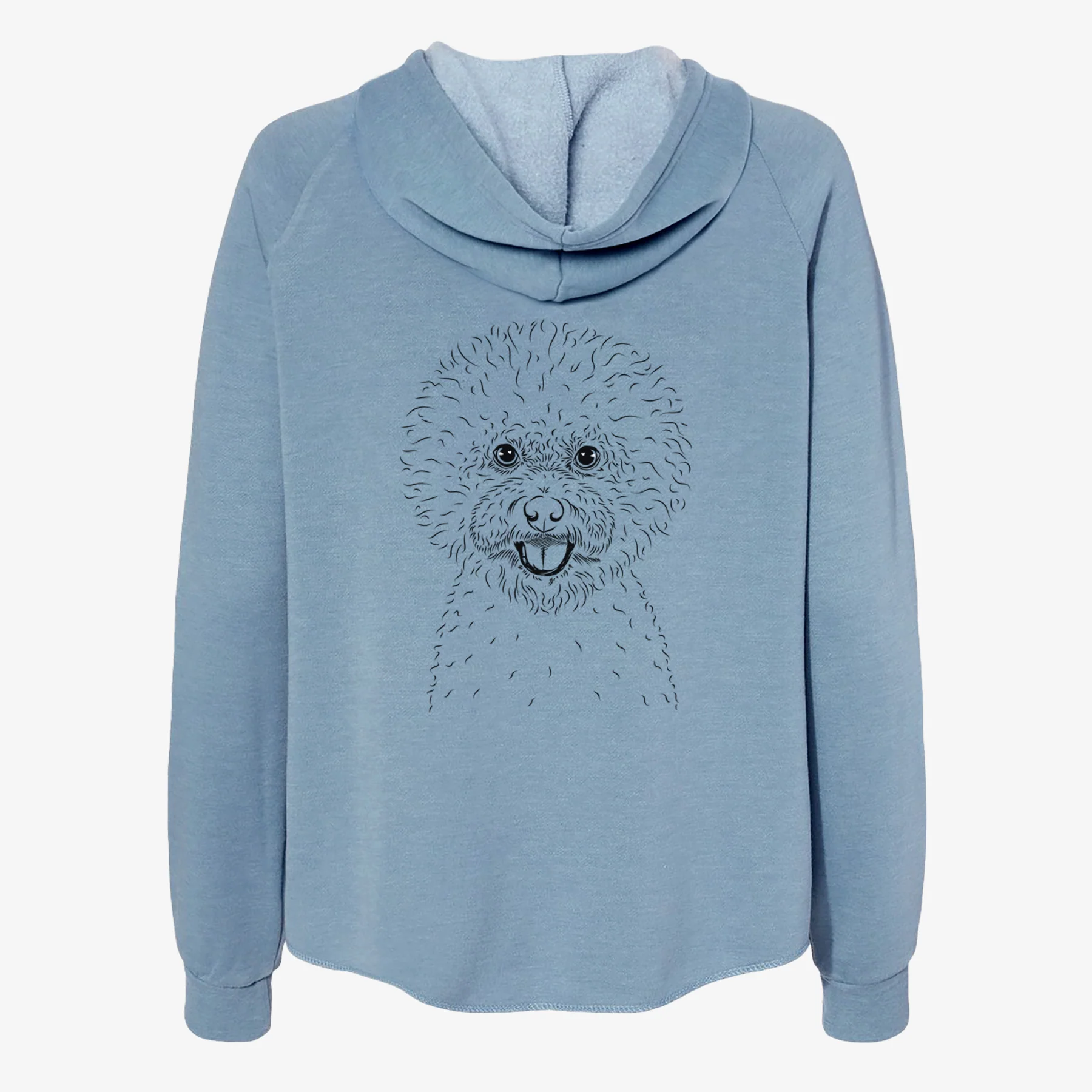 Ross the Bichon Frise - Women's Cali Wave Zip-Up Sweatshirt - Image 6