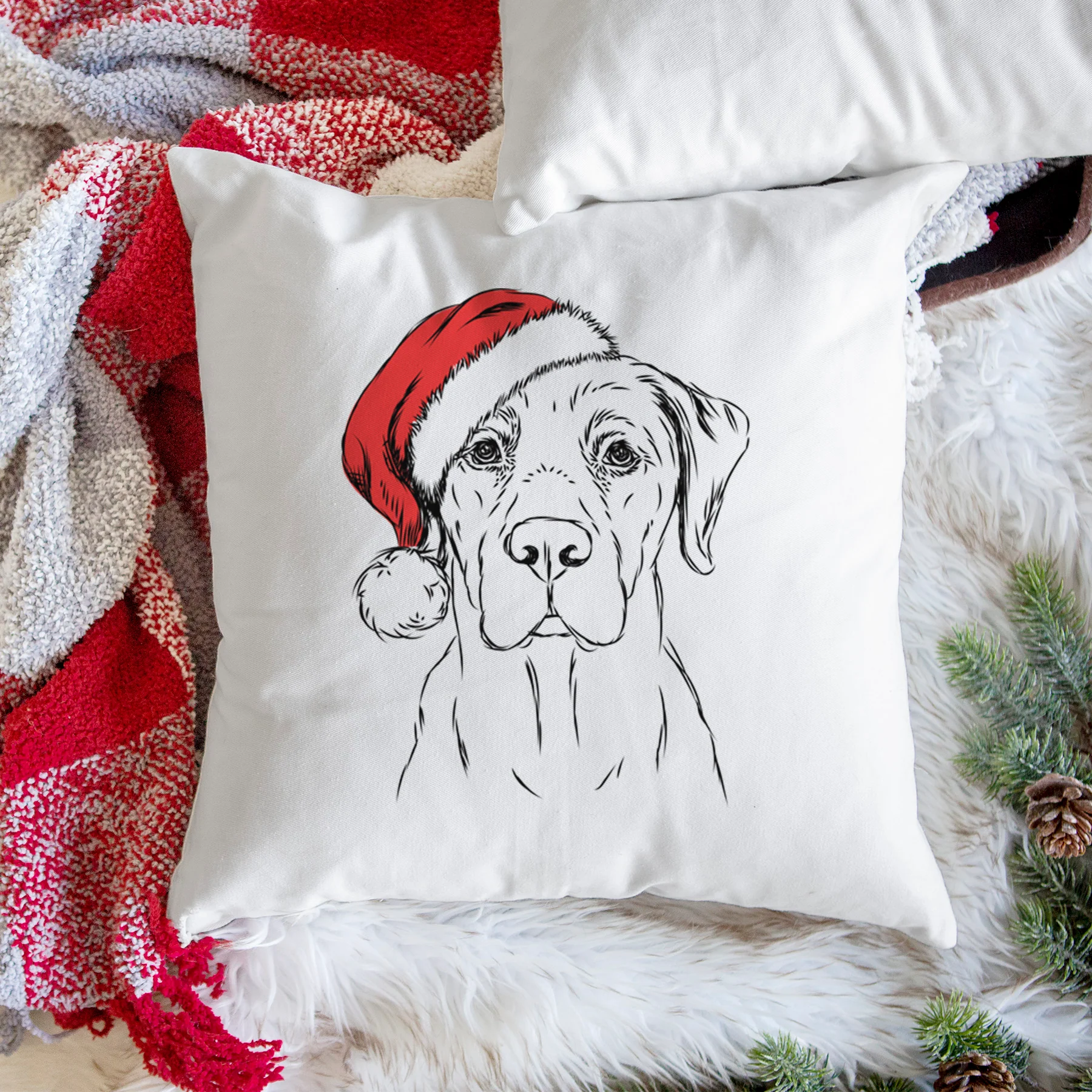 Rowdy the Labrador Retriever - Throw Pillow Cover - Image 3