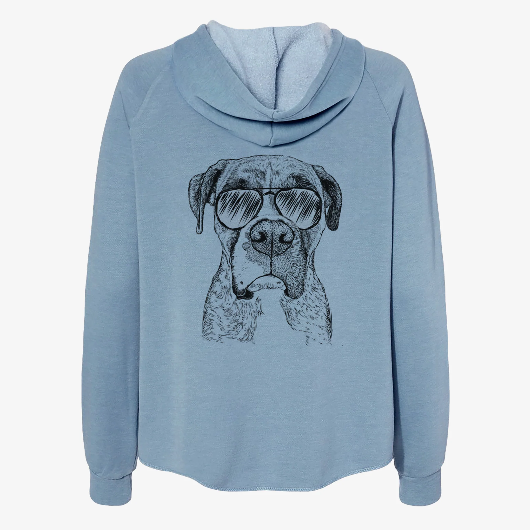Rowdy Rex the Boxer - Women's Cali Wave Zip-Up Sweatshirt - Image 9