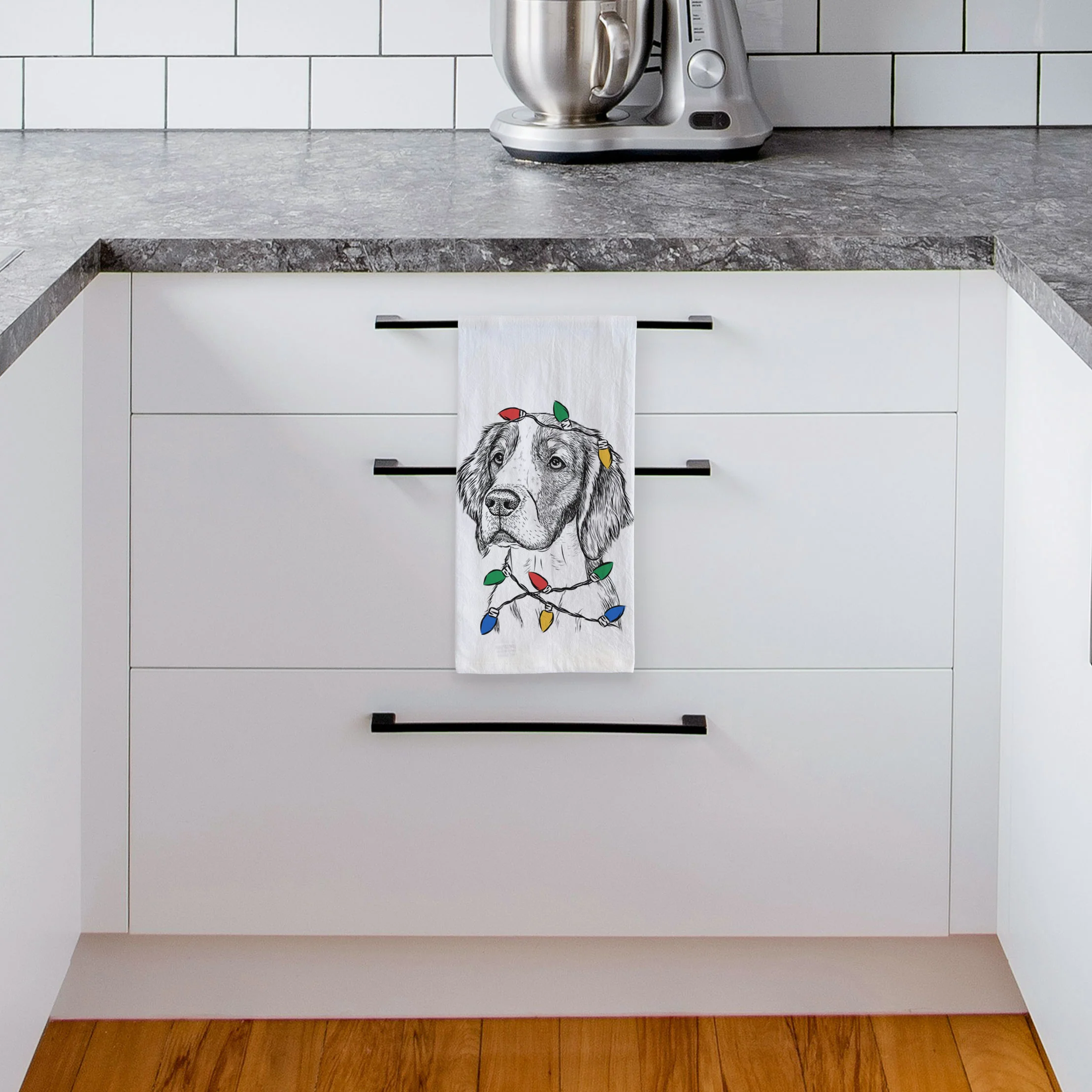 Roxy the Welsh Springer Spaniel Tea Towel - Image 4