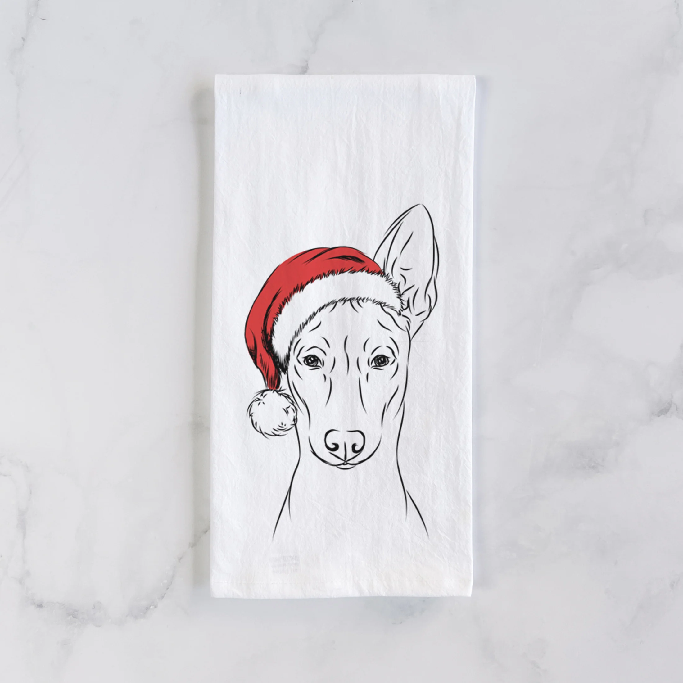 Ruadh the Pharaoh Hound Tea Towel - Image 2