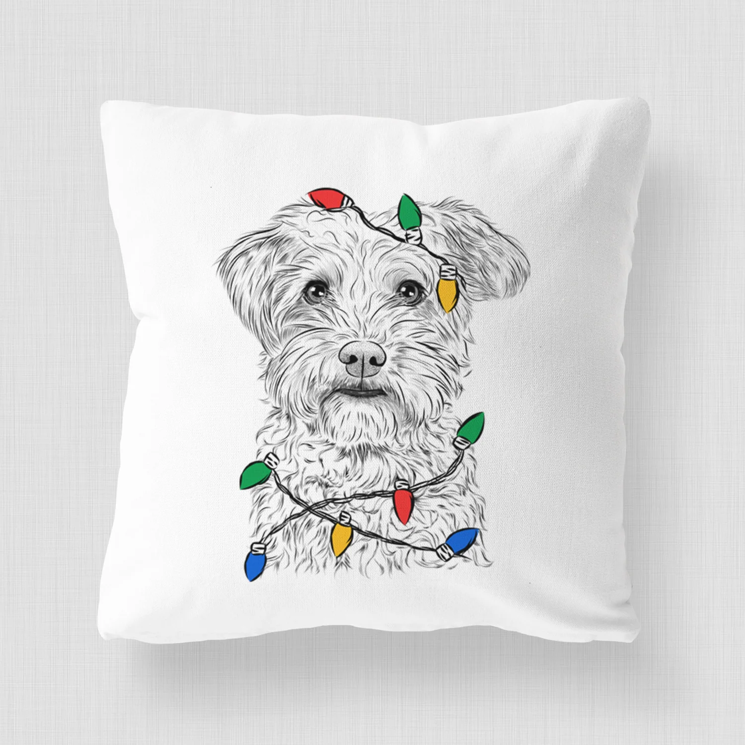 Rudy the Schnoodle - Throw Pillow Cover - Image 4