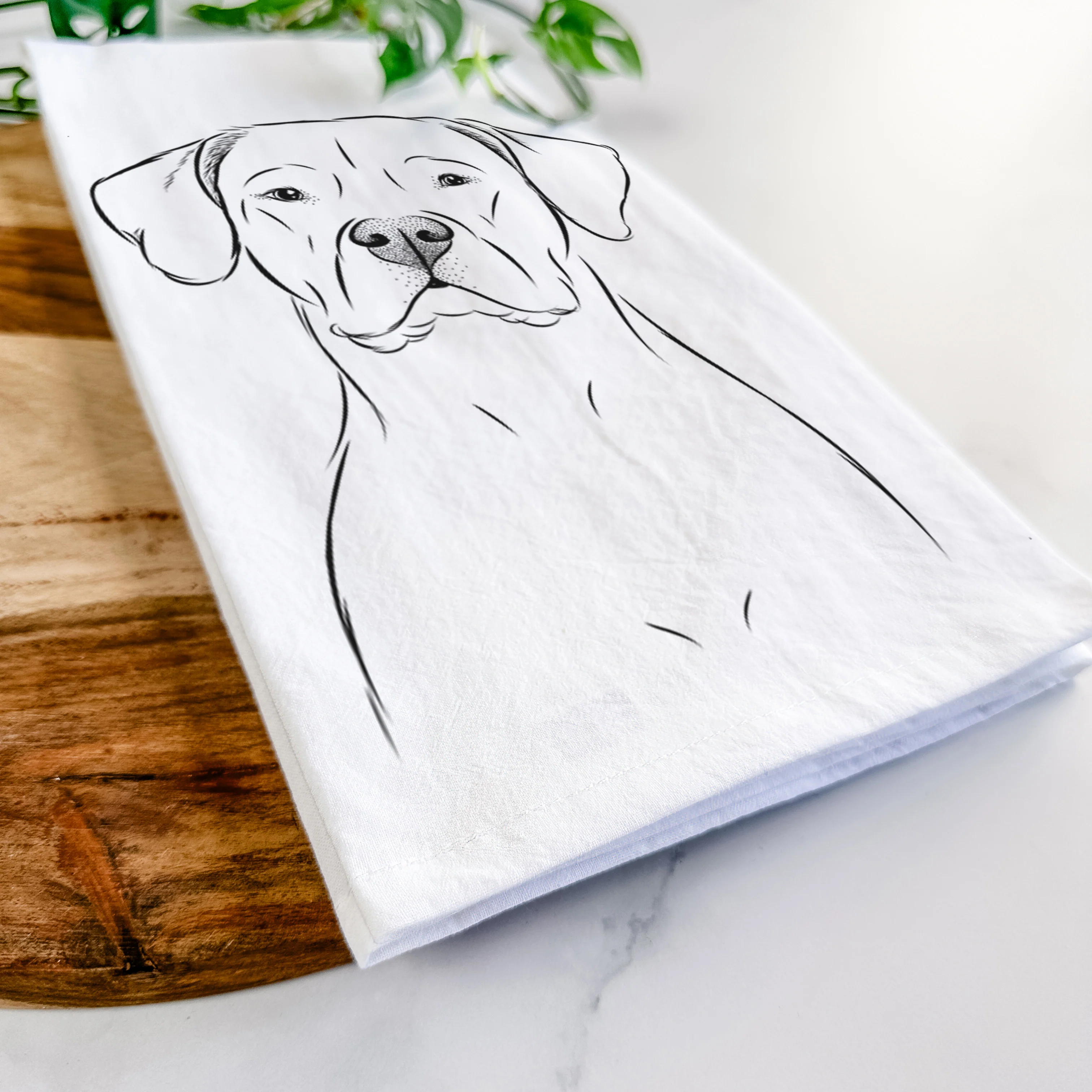 Rufio the Dogo Argentino Tea Towel - Image 5