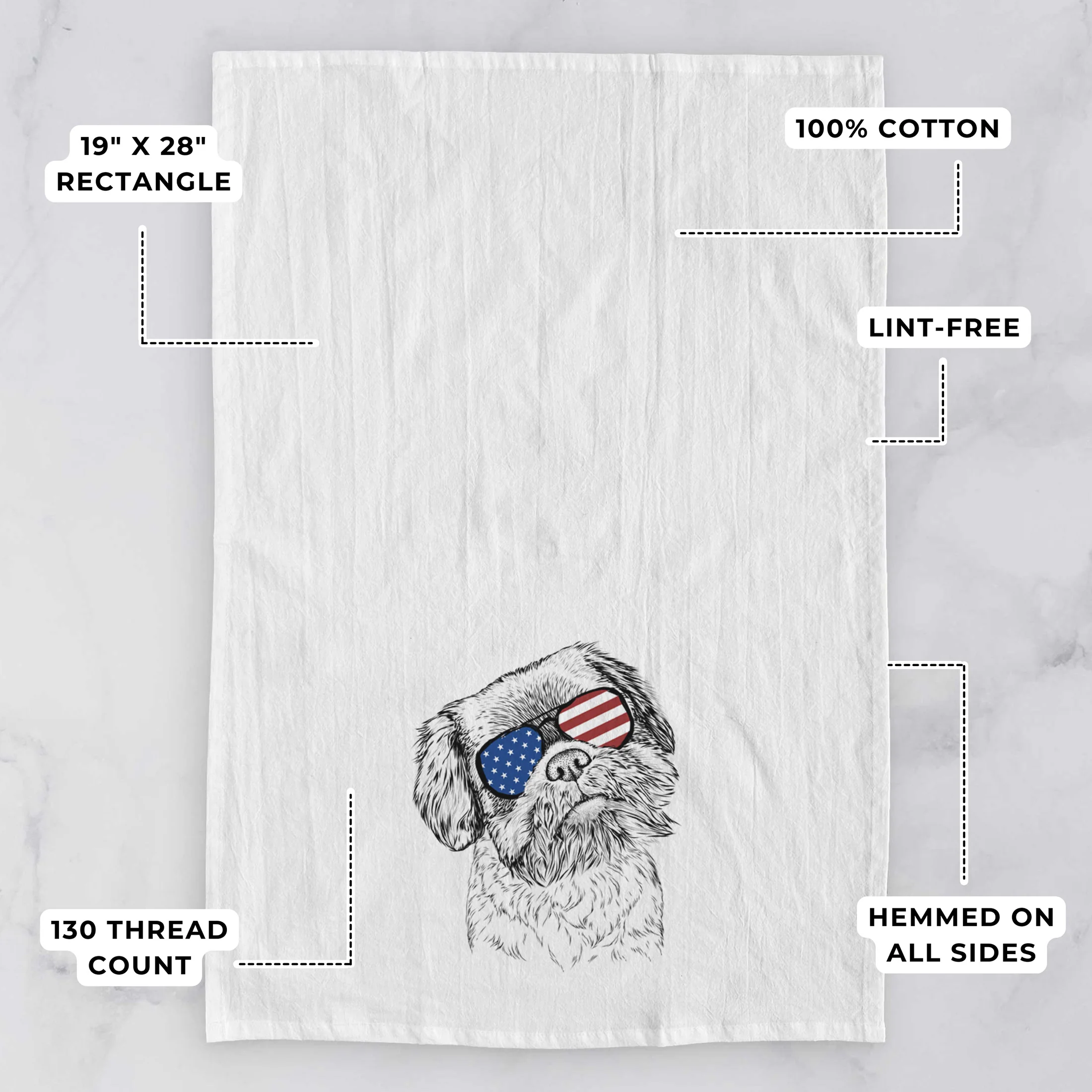 Rufus the Shiffon Tea Towel - Image 3