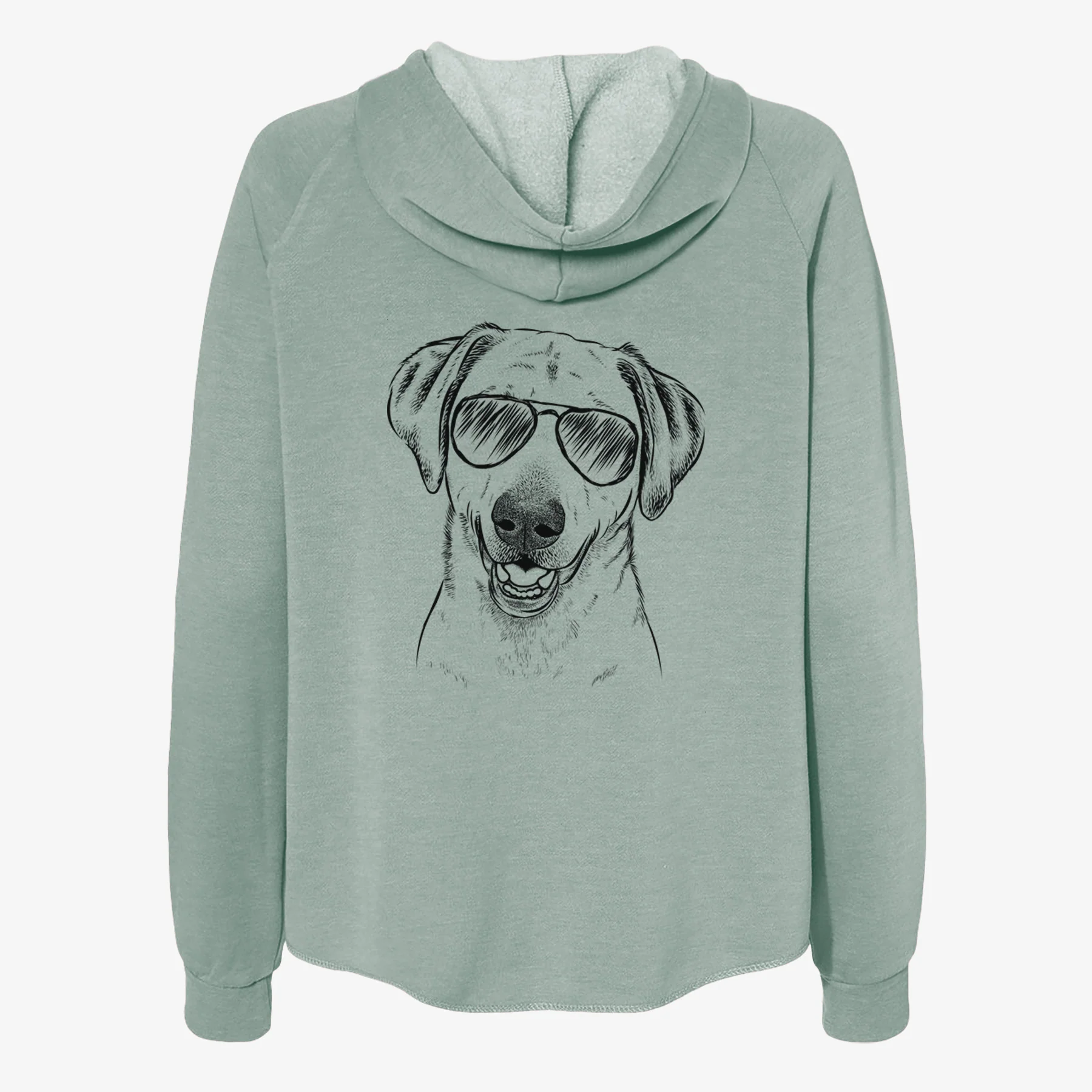Rusty the Labrador Retriever - Women's Cali Wave Zip-Up Sweatshirt - Image 7