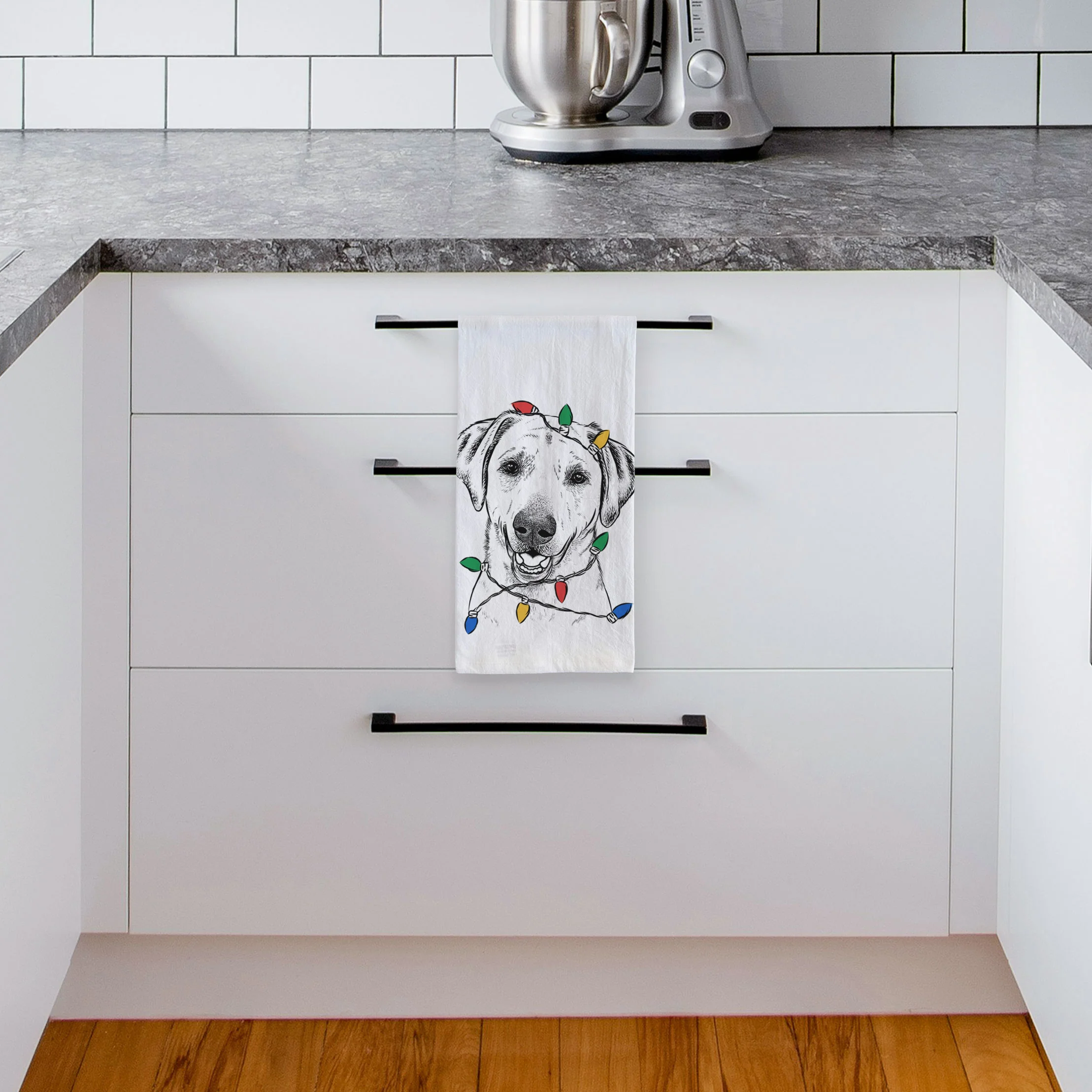 Rusty the Labrador Retriever Tea Towel - Image 4