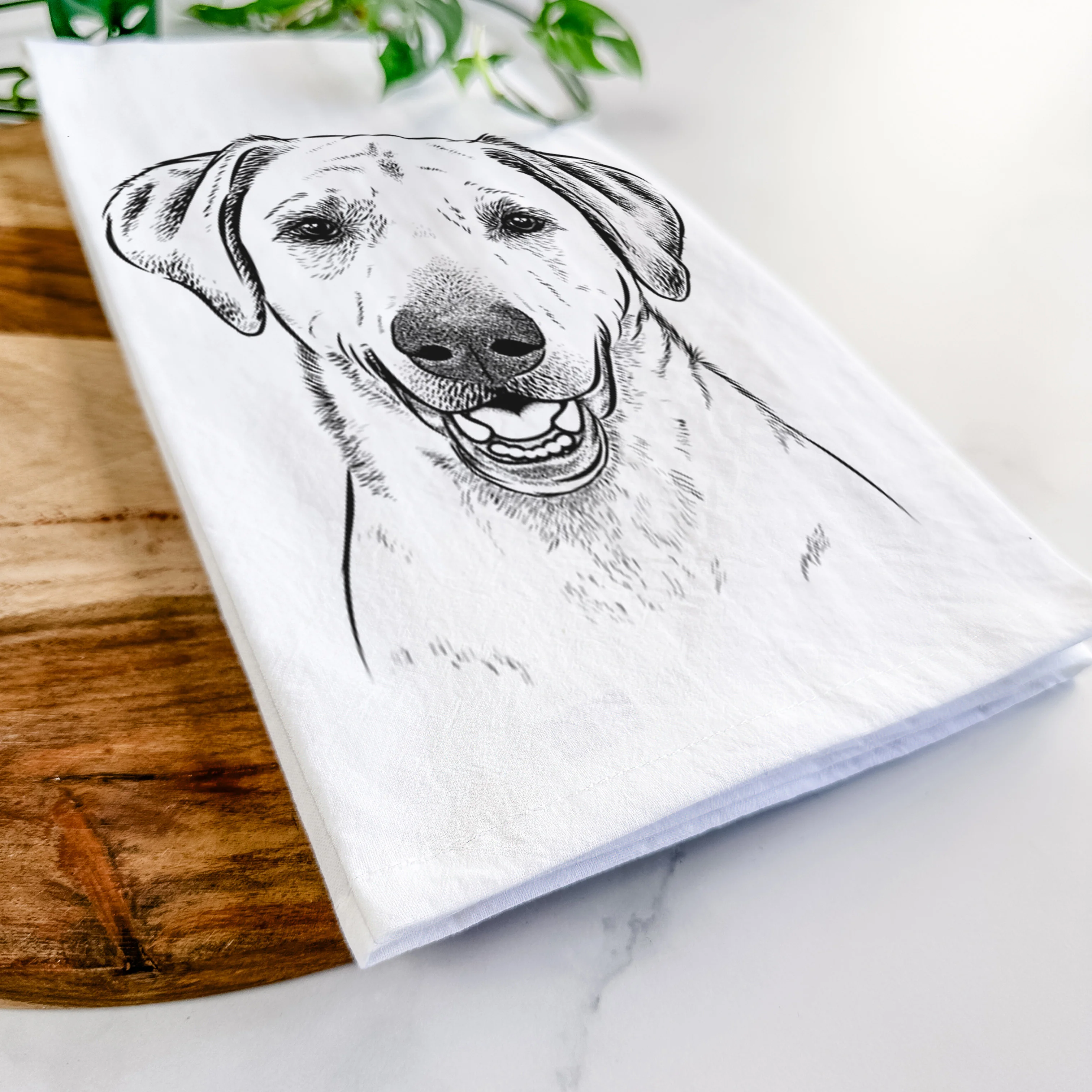 Rusty the Labrador Retriever Tea Towel - Image 5