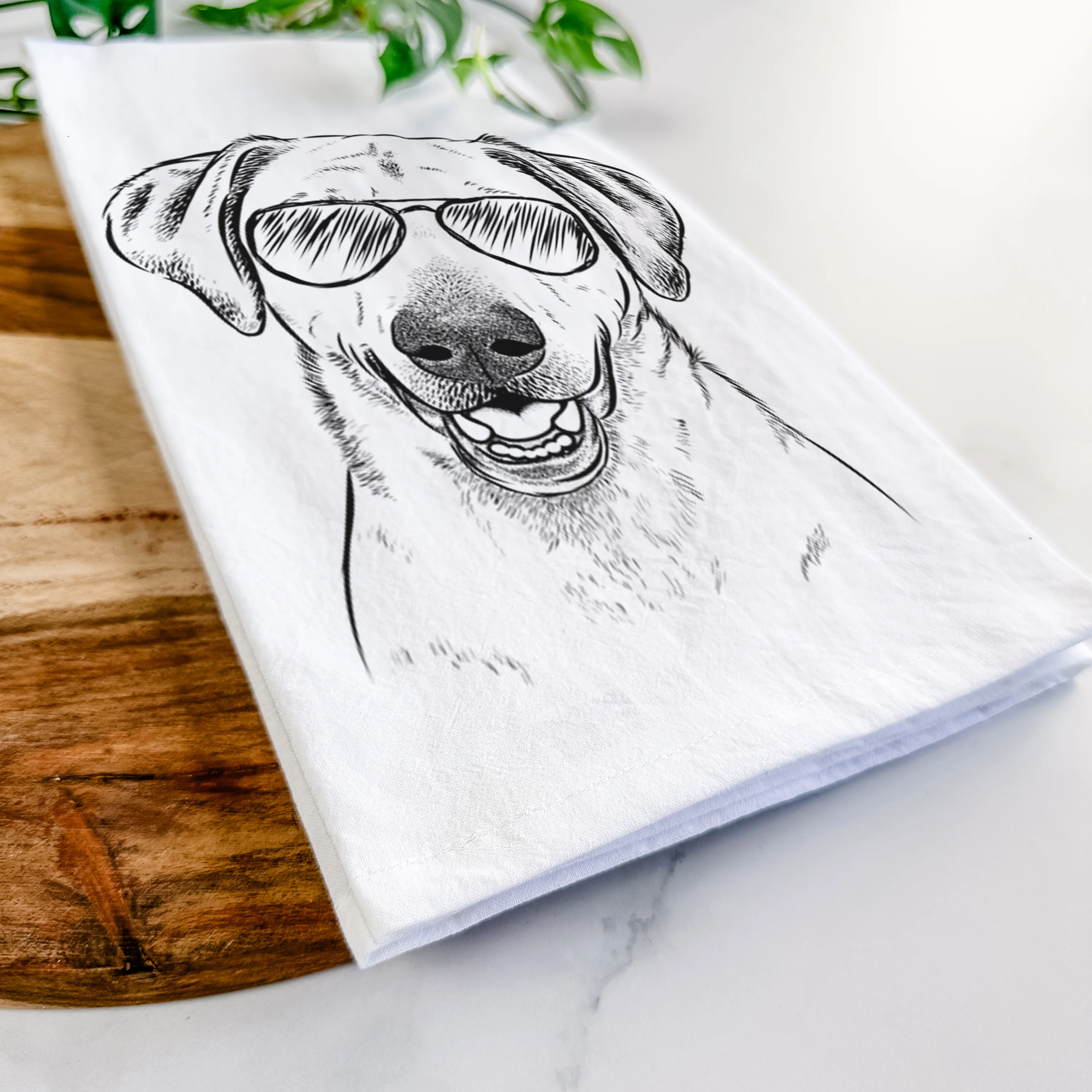 Rusty the Labrador Retriever Tea Towel - Image 6