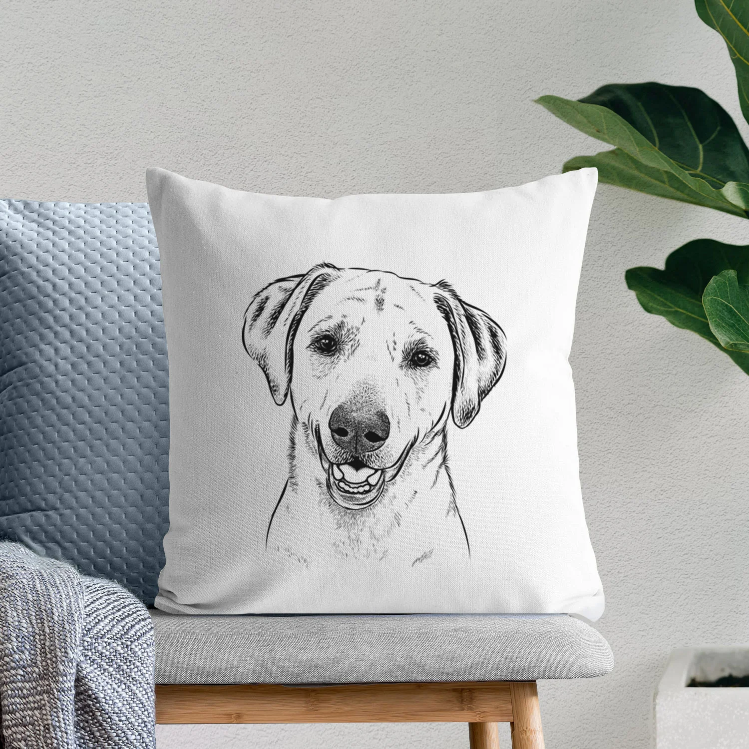 Rusty the Labrador Retriever - Throw Pillow Cover - Image 6