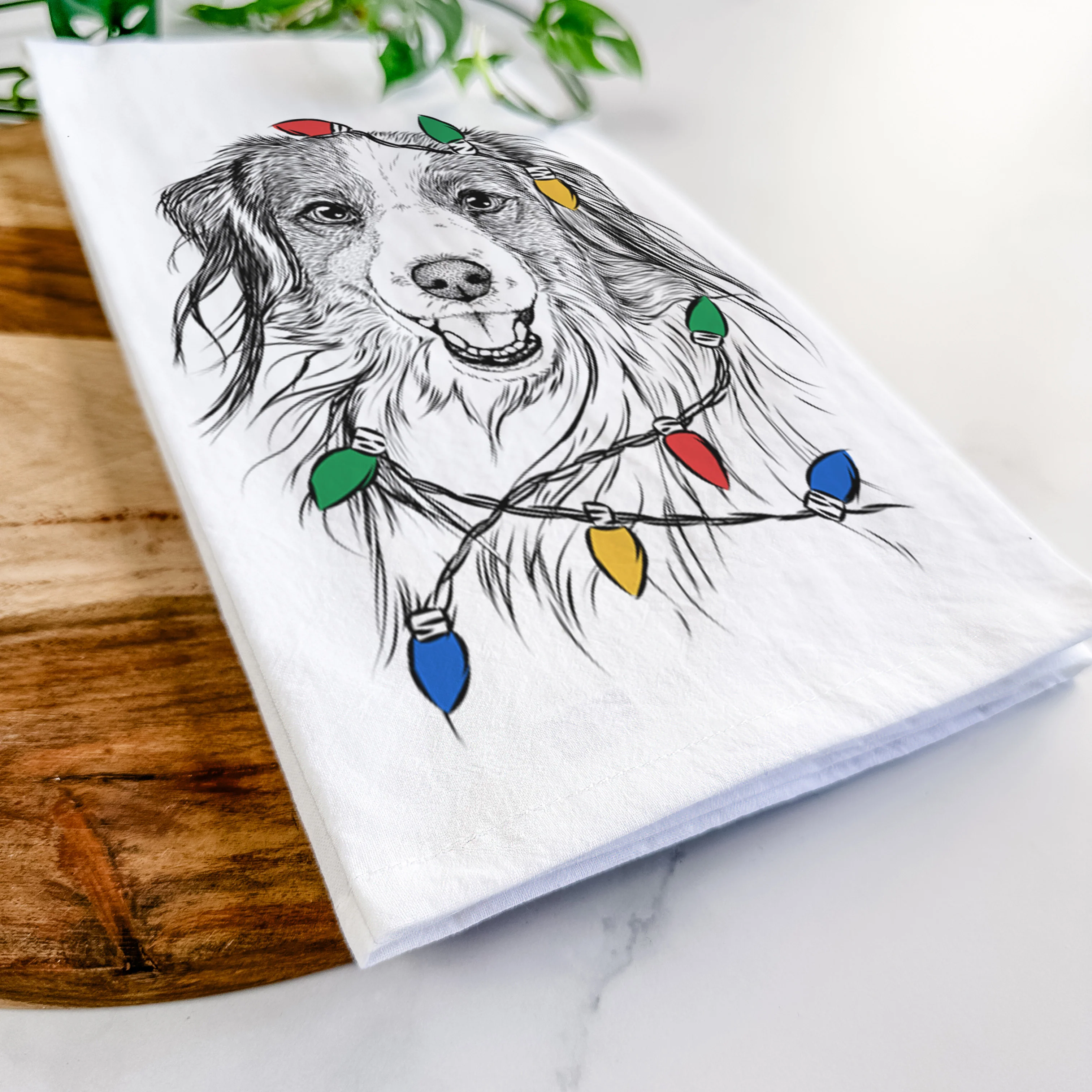 Rutger the Nederlandse Kooikerhondje Tea Towel - Image 10