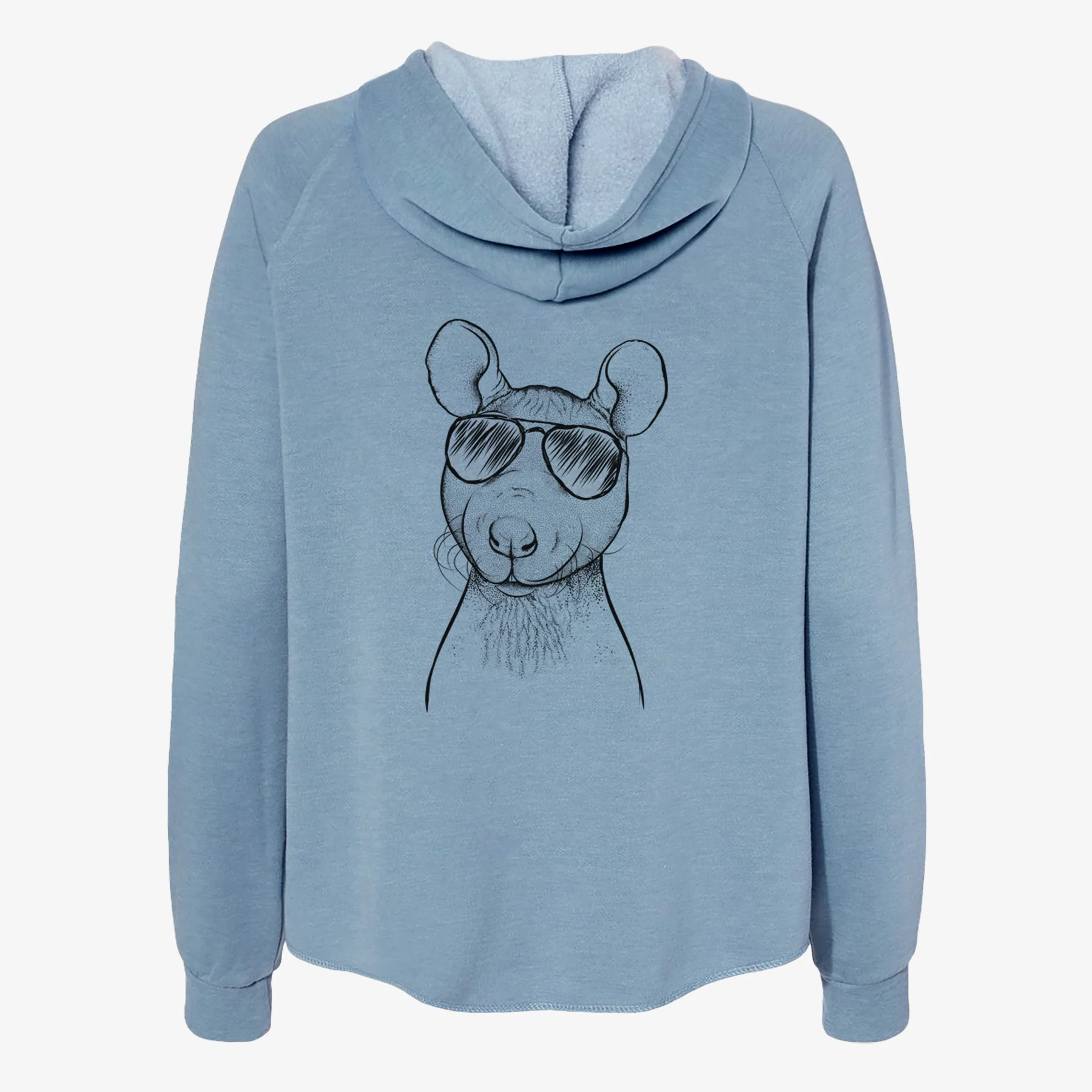 Ruthie the Hairless Rat - Women's Cali Wave Zip-Up Sweatshirt - Image 9