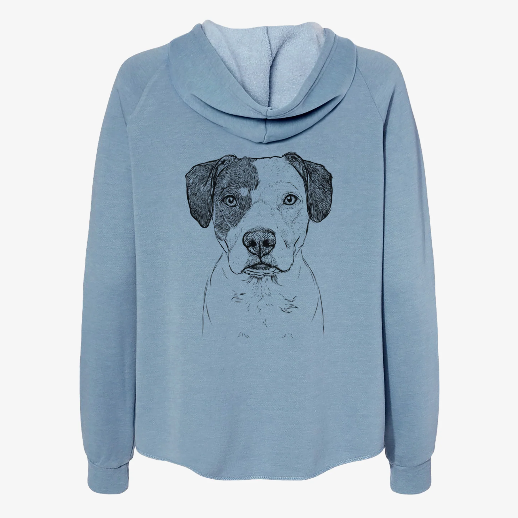 Ryleigh the Beagle Pitbull Mix - Women's Cali Wave Zip-Up Sweatshirt - Image 6