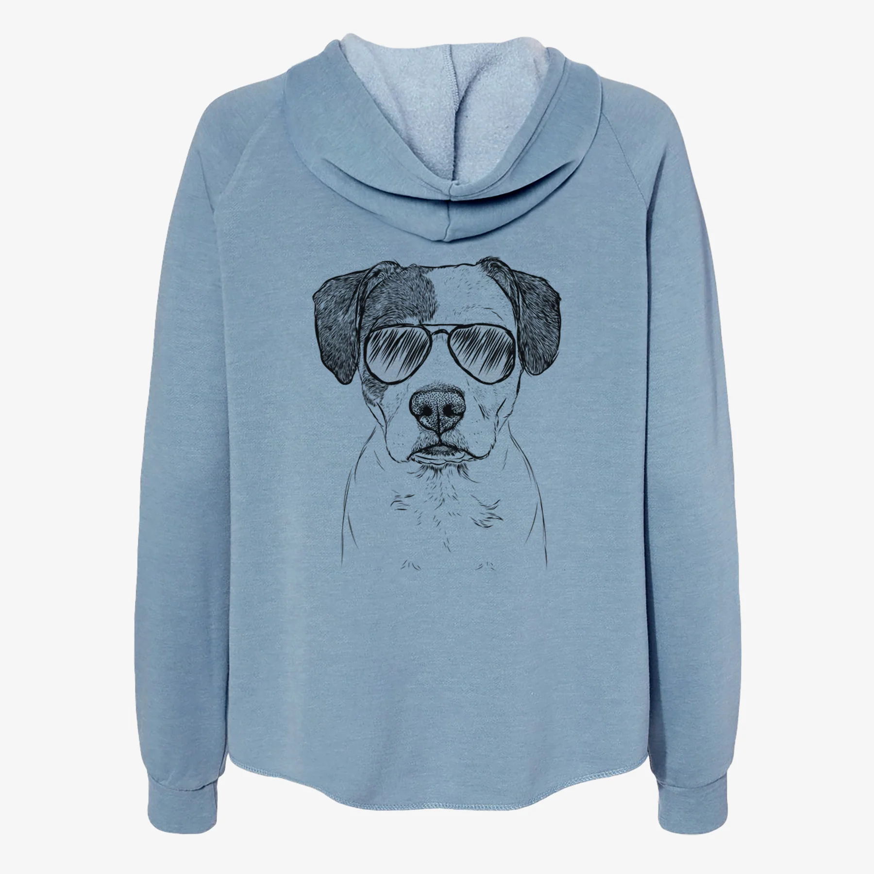 Ryleigh the Beagle Pitbull Mix - Women's Cali Wave Zip-Up Sweatshirt - Image 9