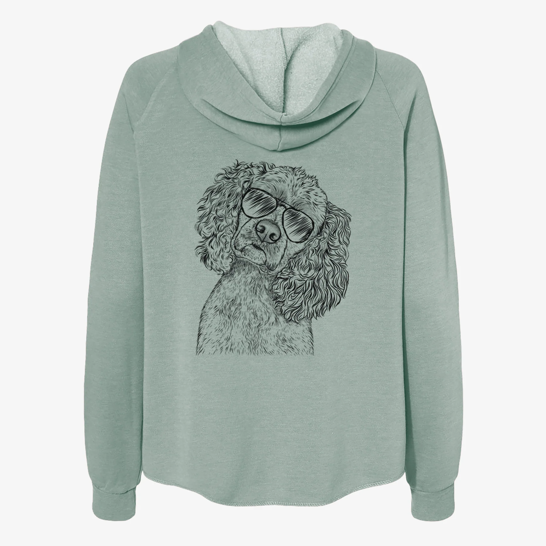 Sadie the Cocker Spaniel - Women's Cali Wave Zip-Up Sweatshirt - Image 7