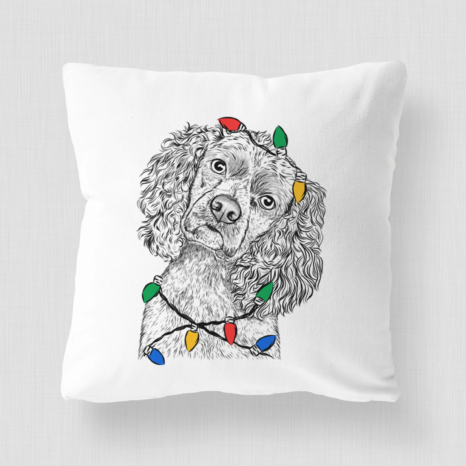 Sadie the Cocker Spaniel - Throw Pillow Cover - Image 4