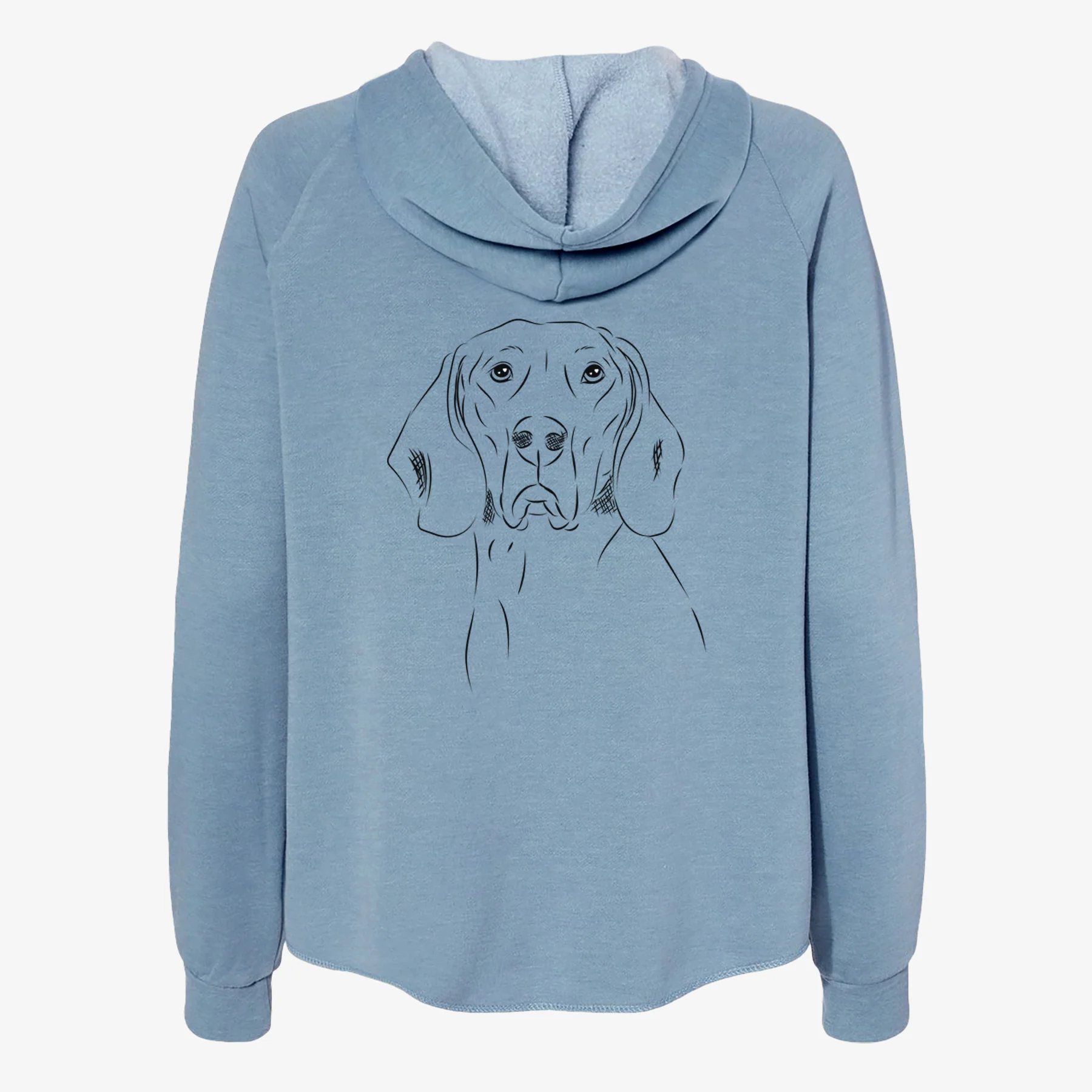 Sagan the Coonhound - Women's Cali Wave Zip-Up Sweatshirt - Image 6