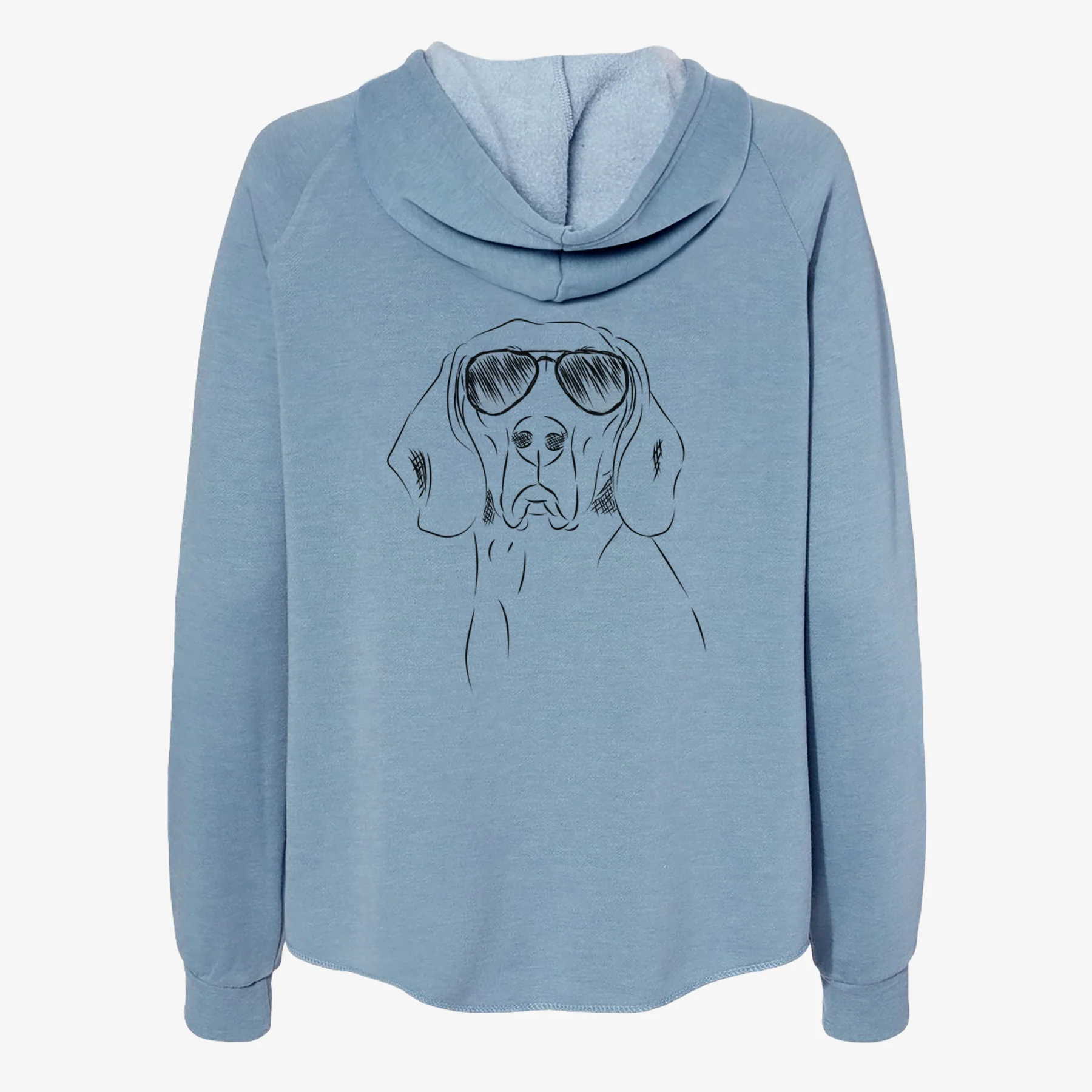 Sagan the Coonhound - Women's Cali Wave Zip-Up Sweatshirt - Image 9