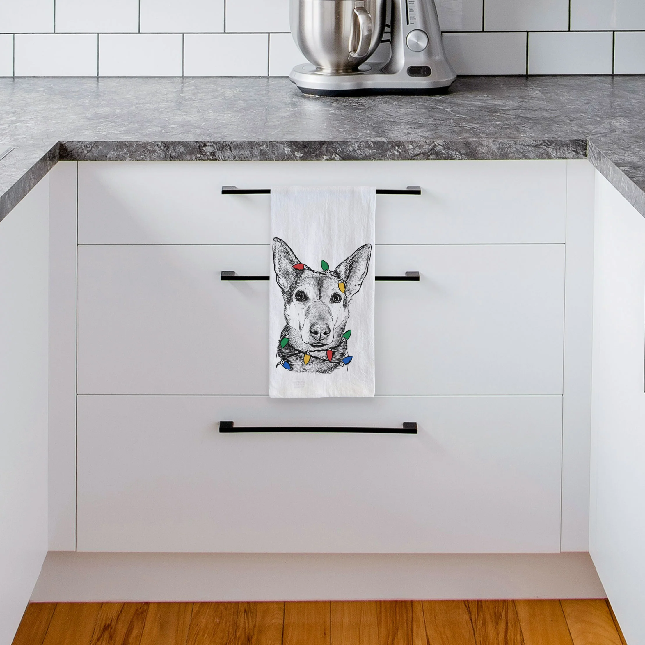 Sammie the Mixed Breed Tea Towel - Image 4