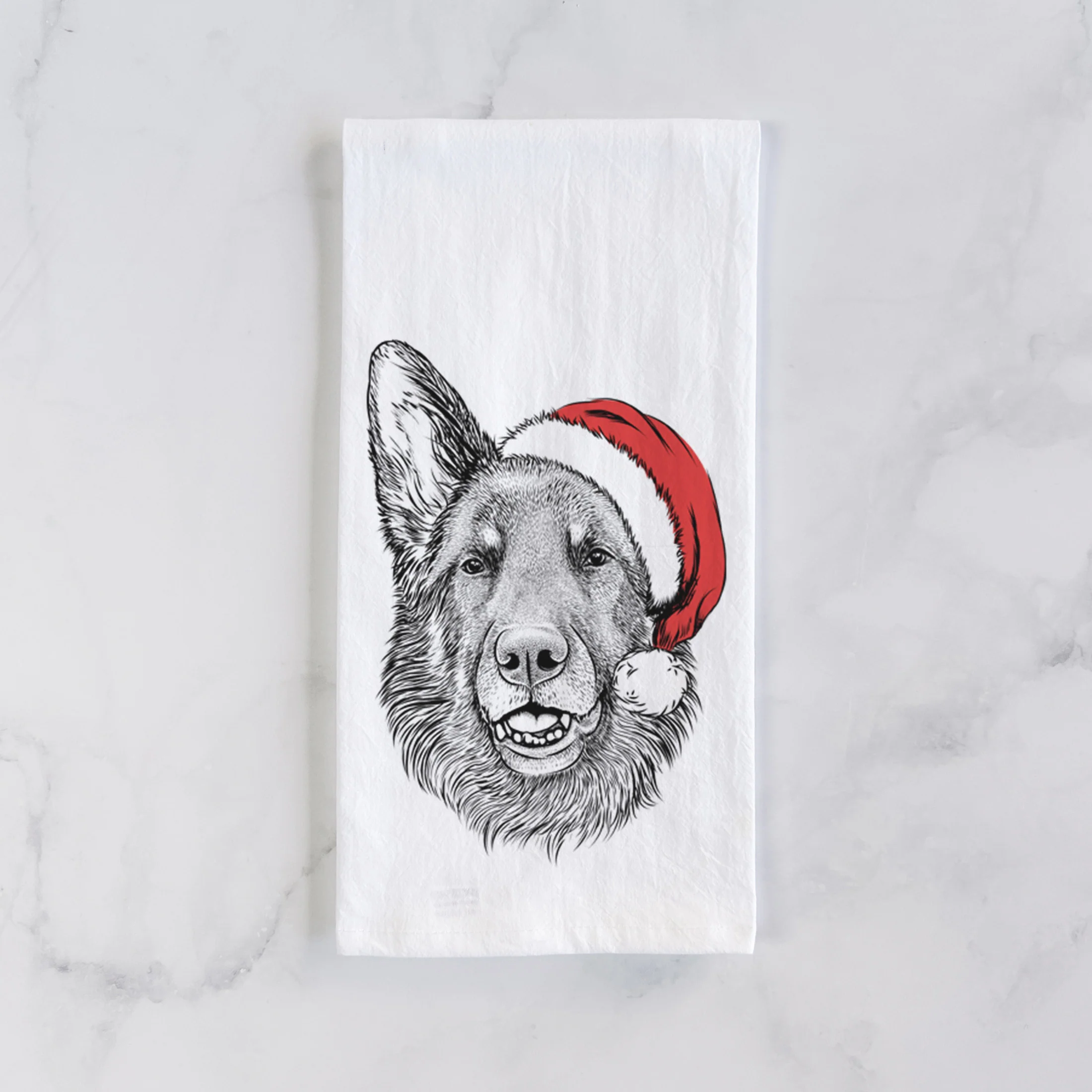 Sammie the German Shepherd Tea Towel - Image 2
