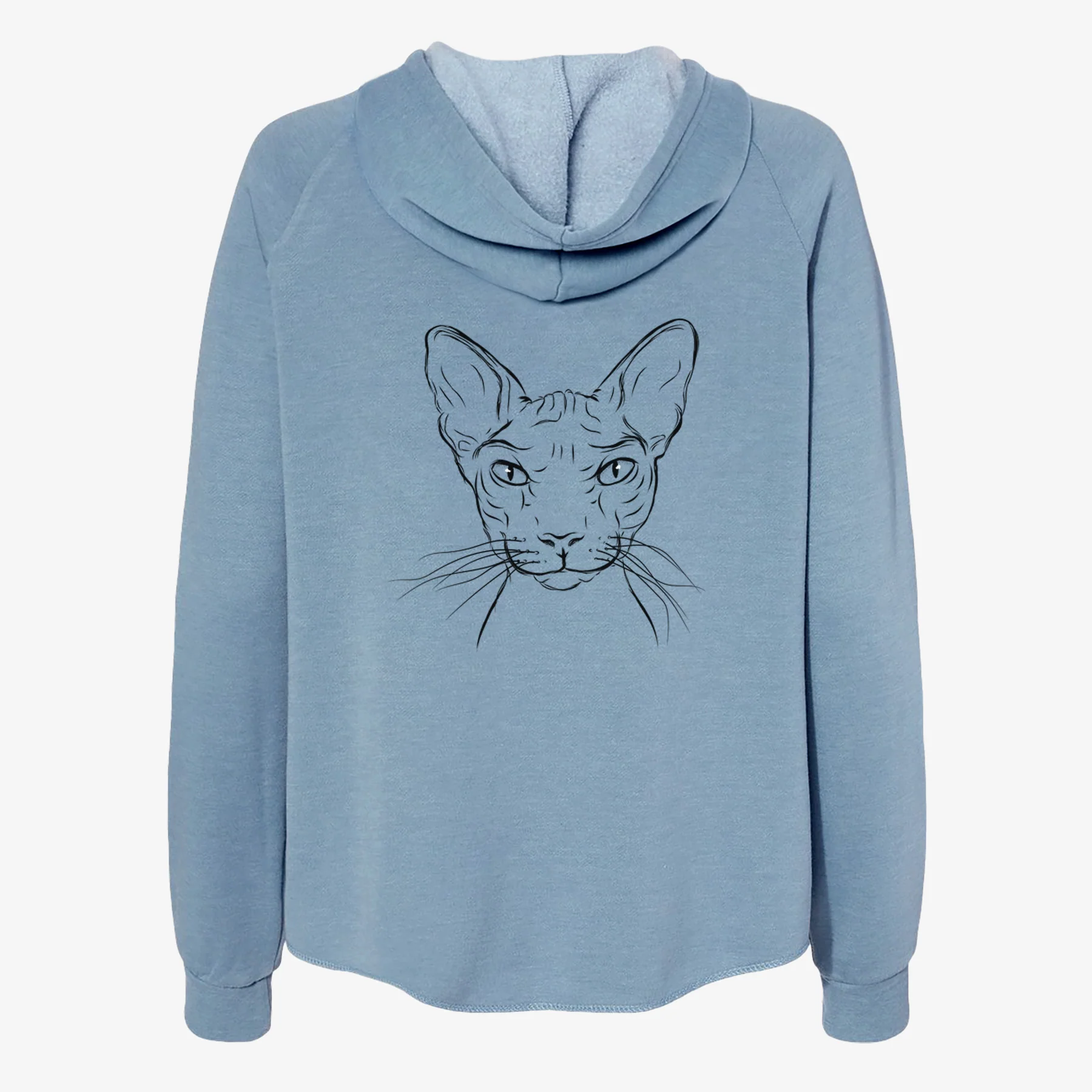 Sammy the Spinx Cat - Women's Cali Wave Zip-Up Sweatshirt - Image 6