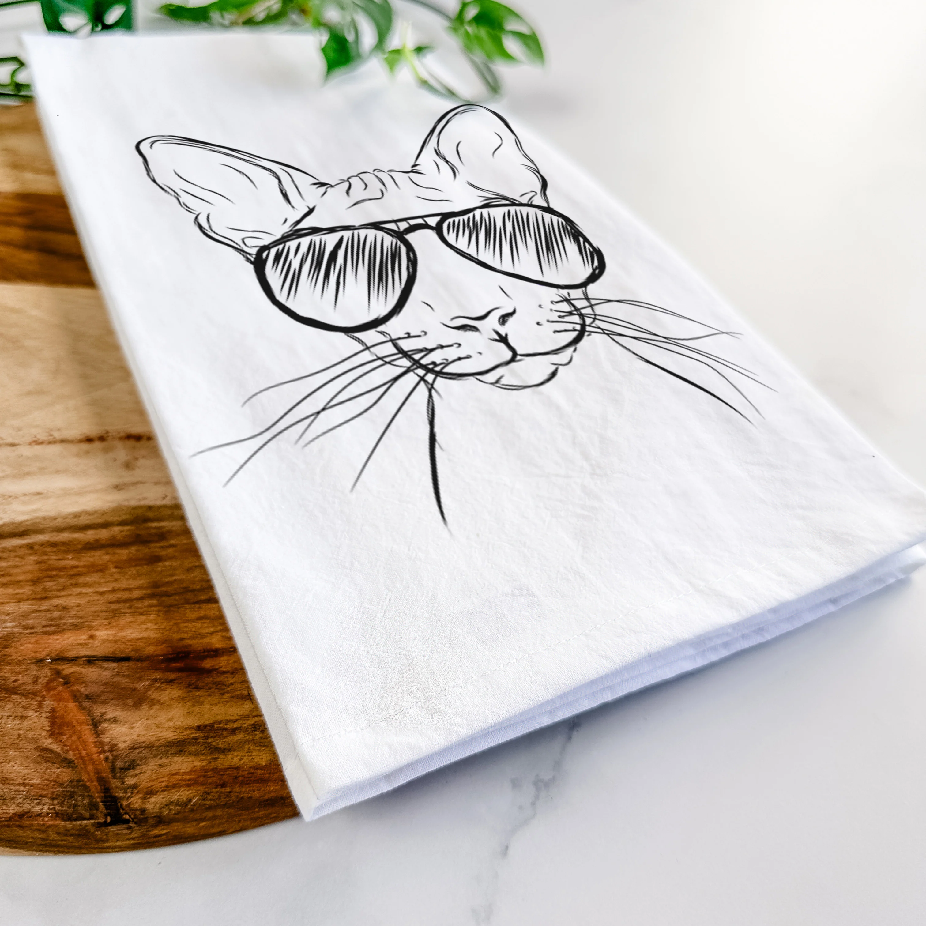 Sammy the Spinx Cat Tea Towel - Image 6