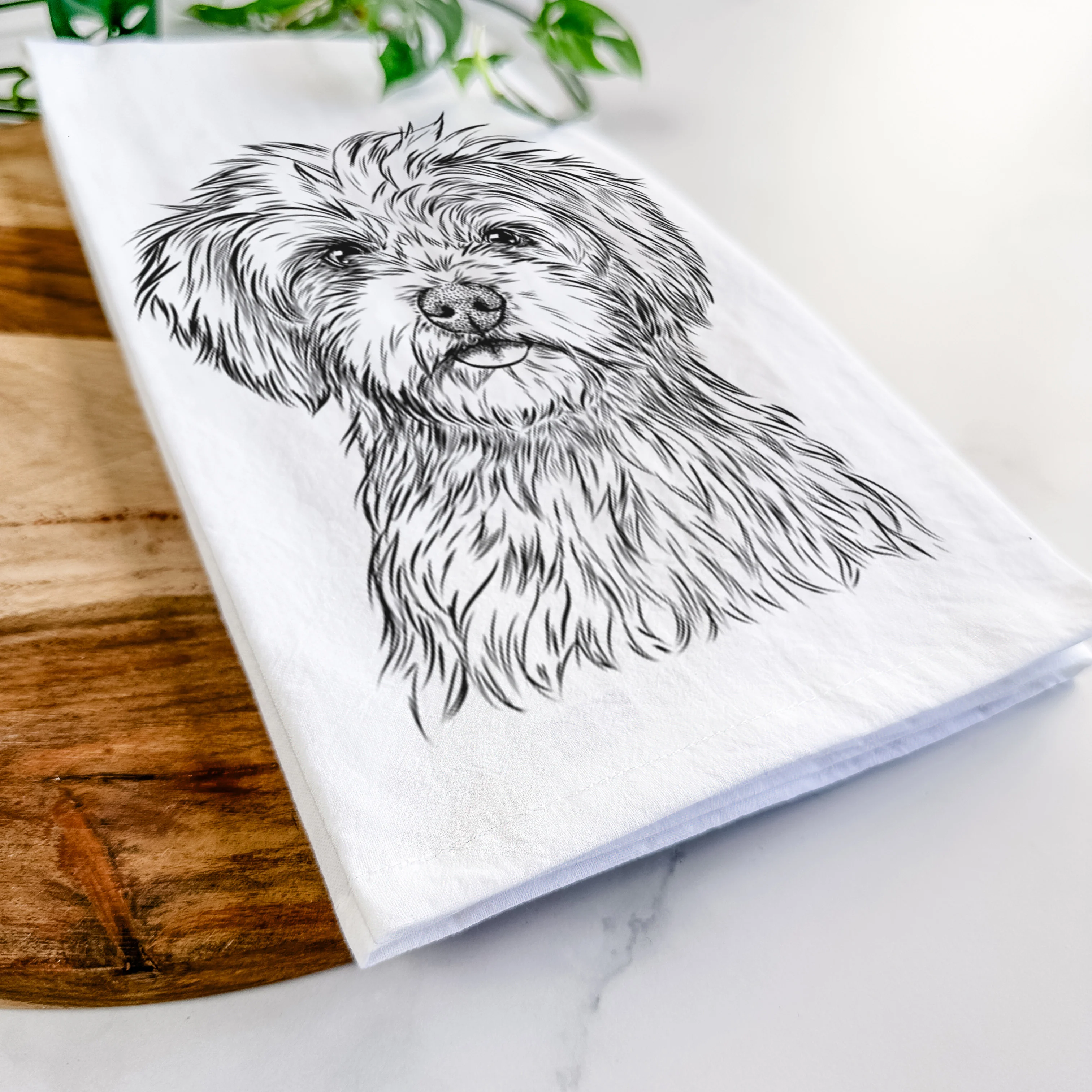 Sammy the Shorkie Tea Towel - Image 5