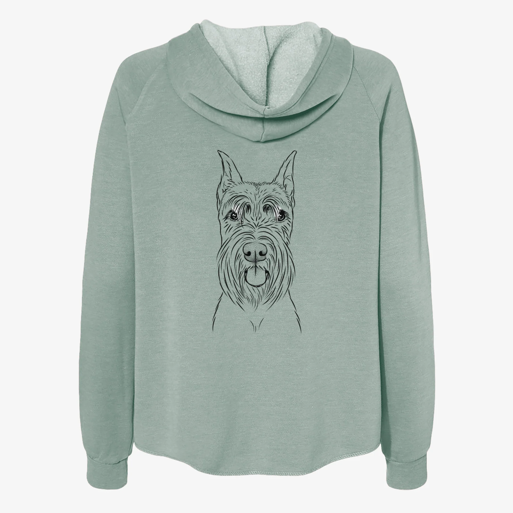 Samuel the Standard Schnauzer - Women's Cali Wave Zip-Up Sweatshirt - Image 4