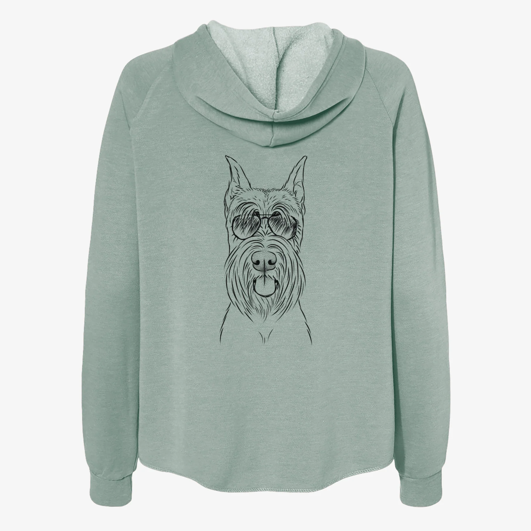 Samuel the Standard Schnauzer - Women's Cali Wave Zip-Up Sweatshirt - Image 7