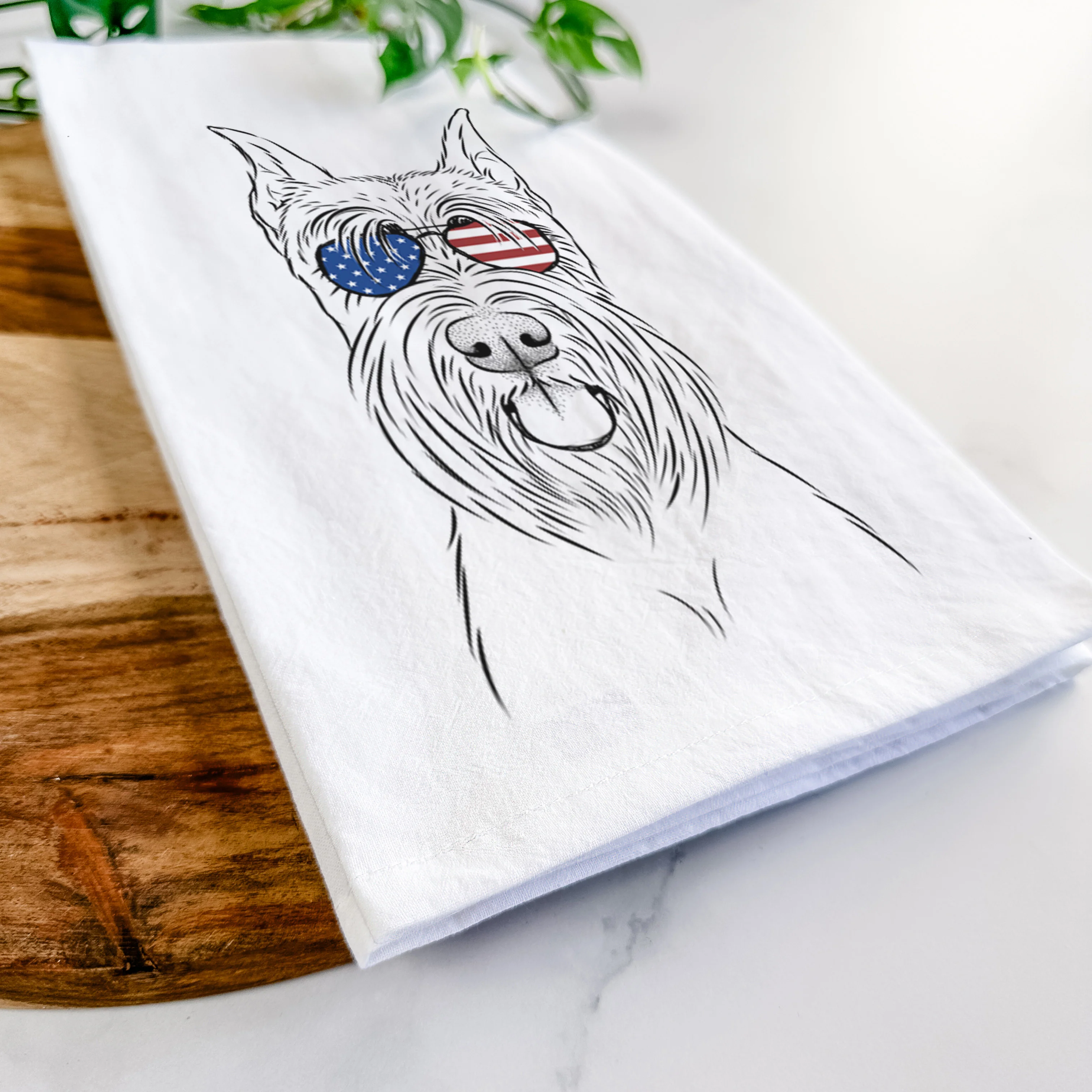 Samuel the Standard Schnauzer Tea Towel - Image 12