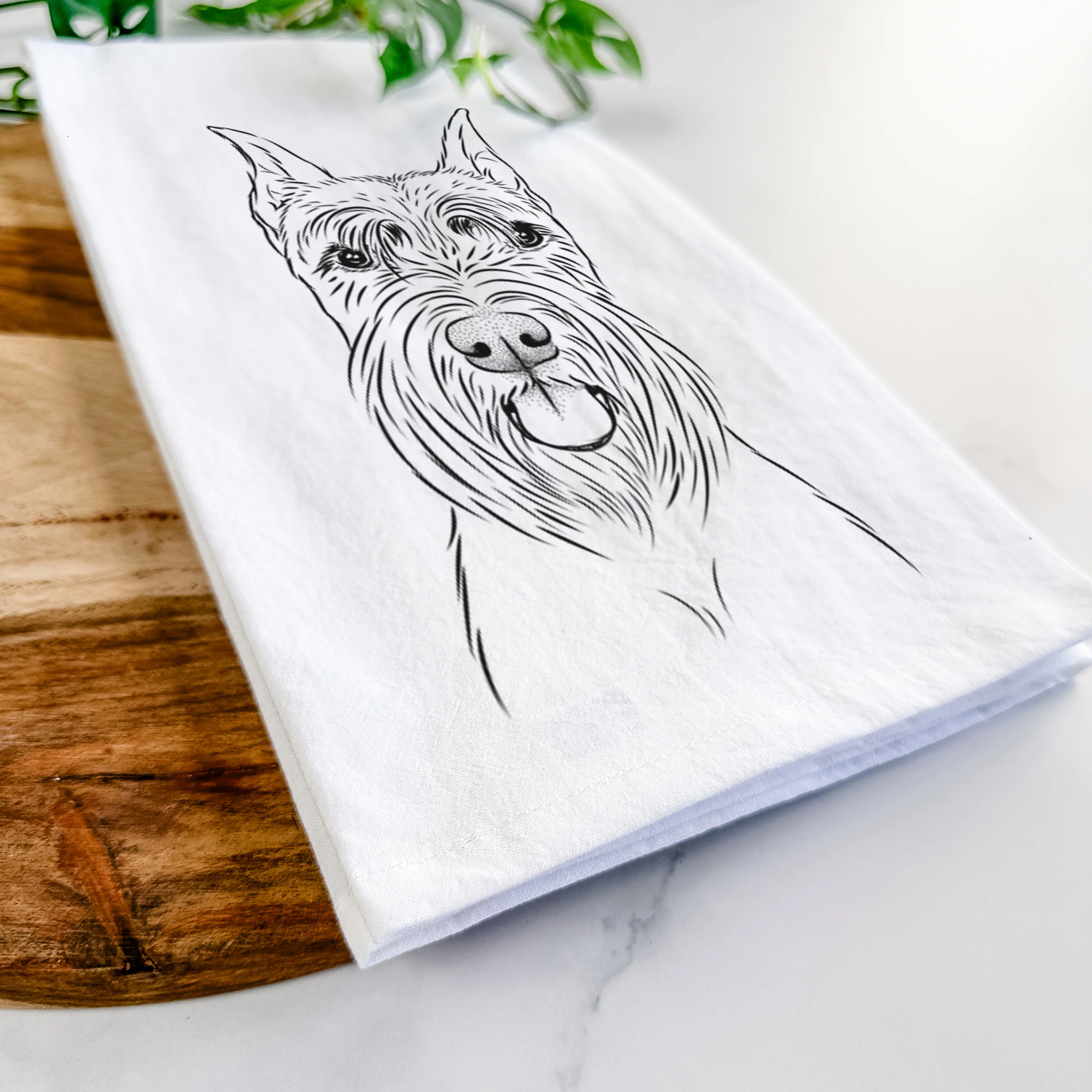 Samuel the Standard Schnauzer Tea Towel - Image 5