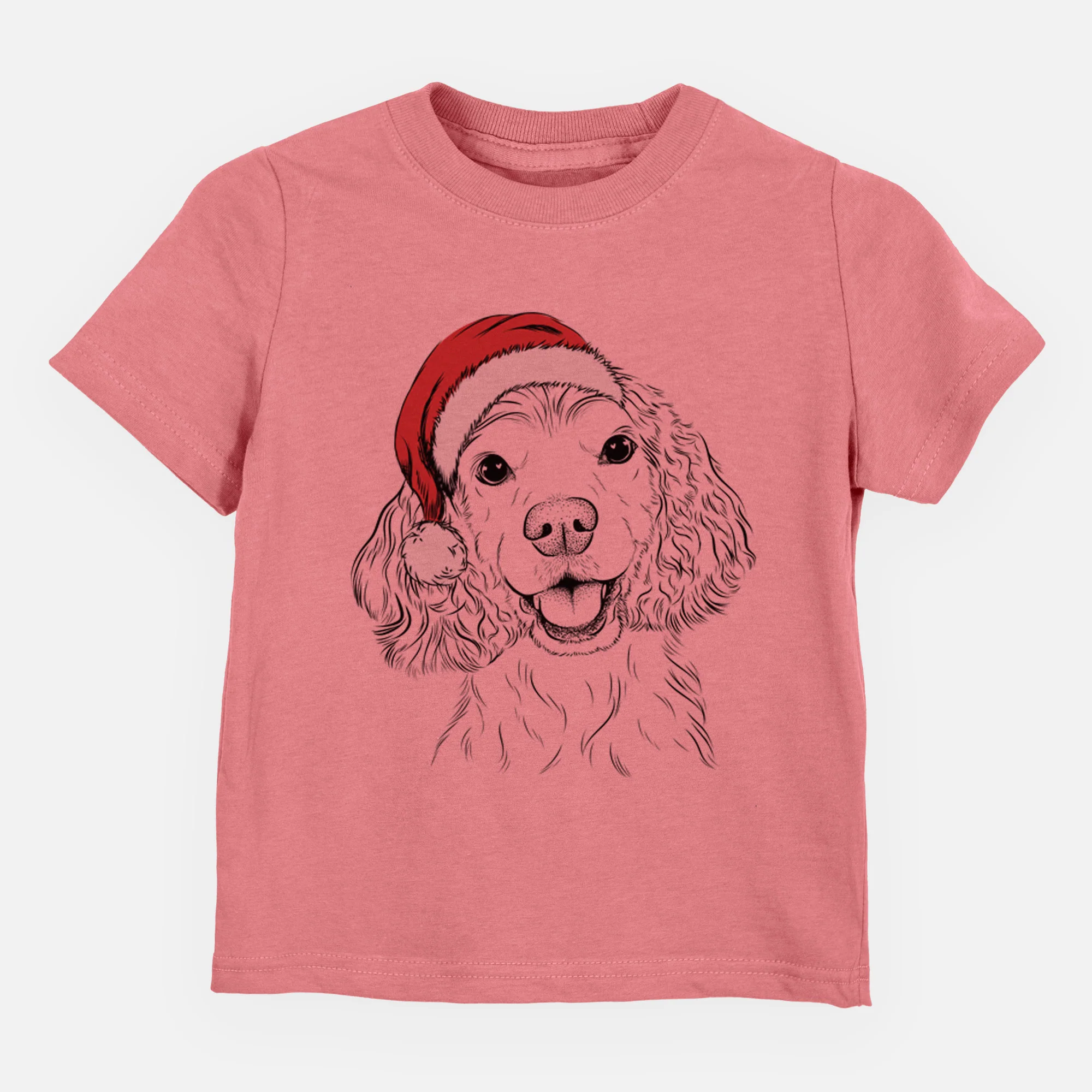 Santa Cricket the American Cocker Spaniel - Kids/Youth/Toddler Shirt - Image 4