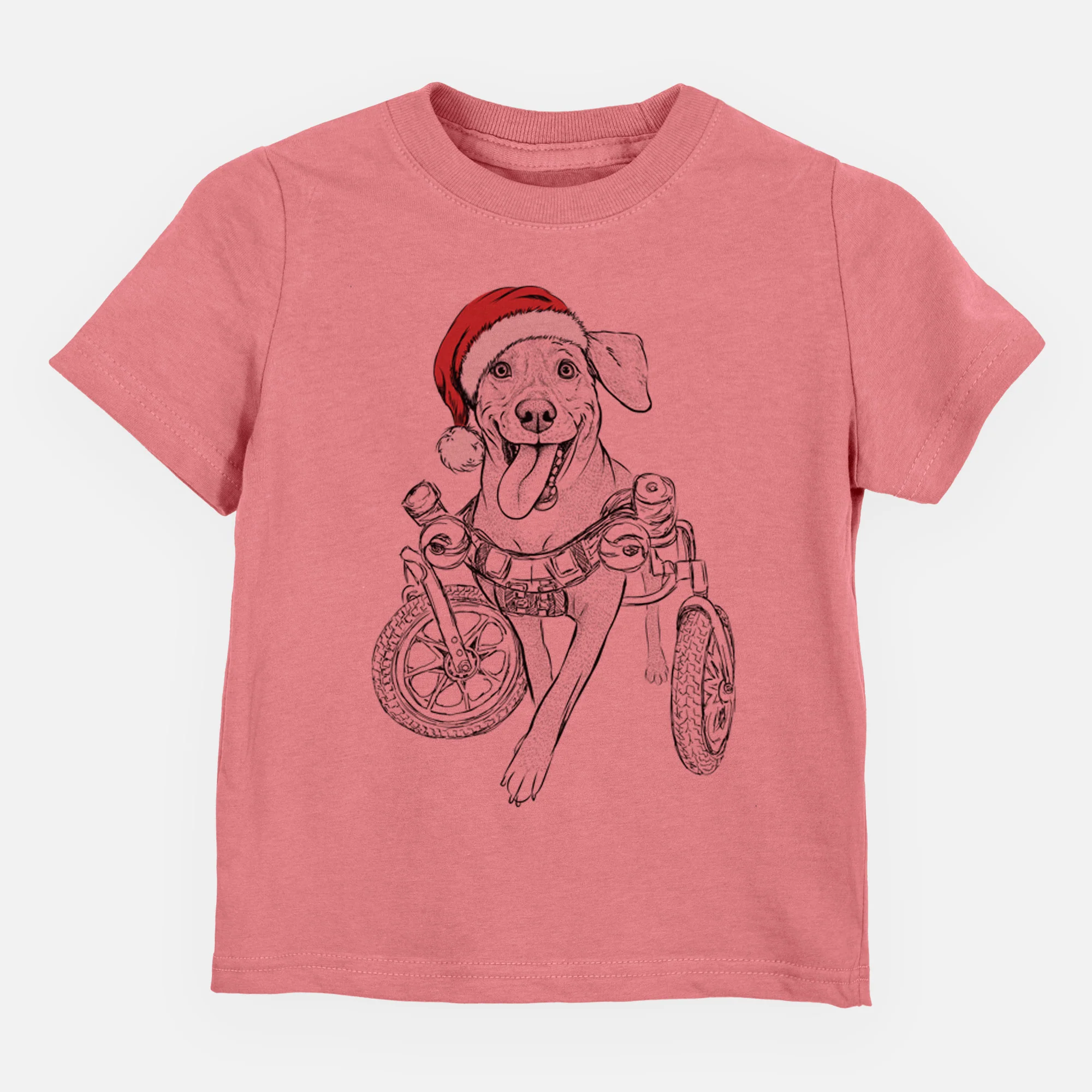 Santa Hannah the Pitbull Mix - Kids/Youth/Toddler Shirt - Image 4