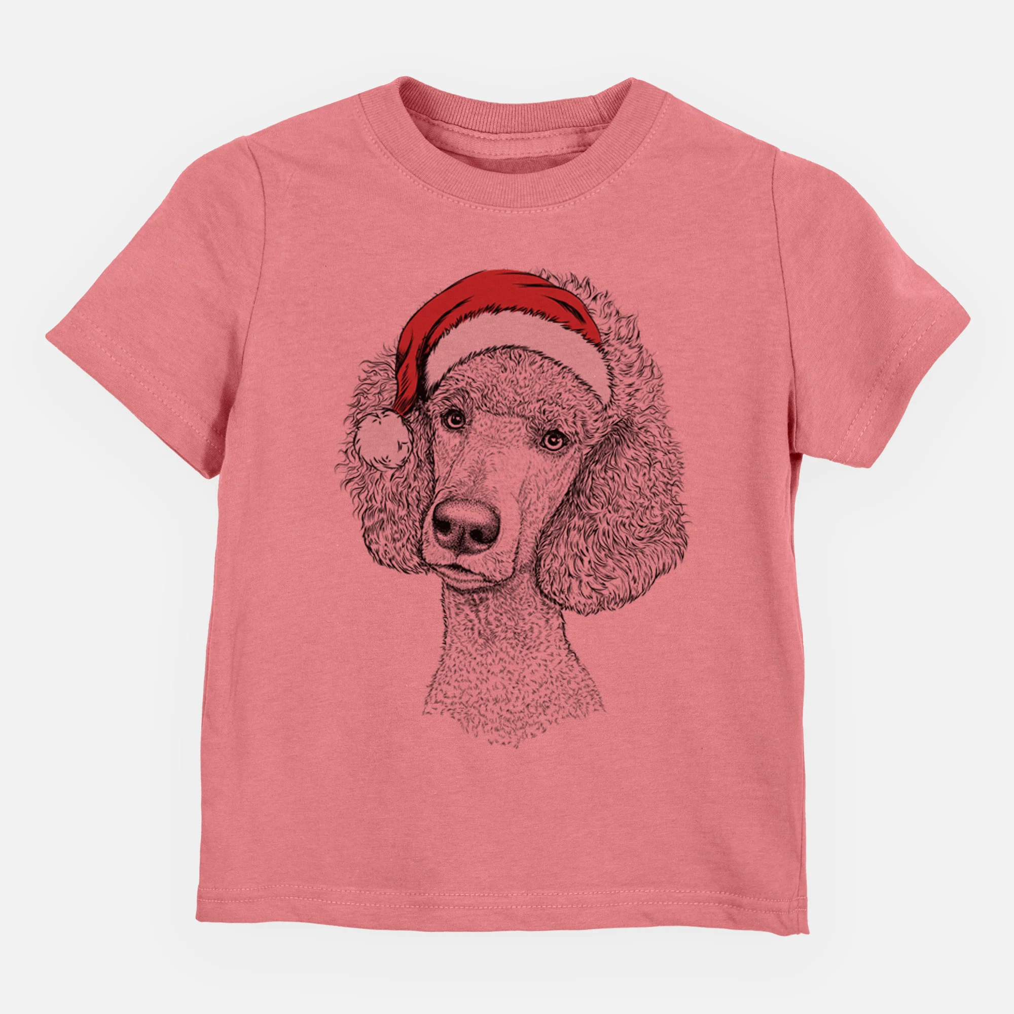 Santa Yuki the Poodle - Kids/Youth/Toddler Shirt - Image 4