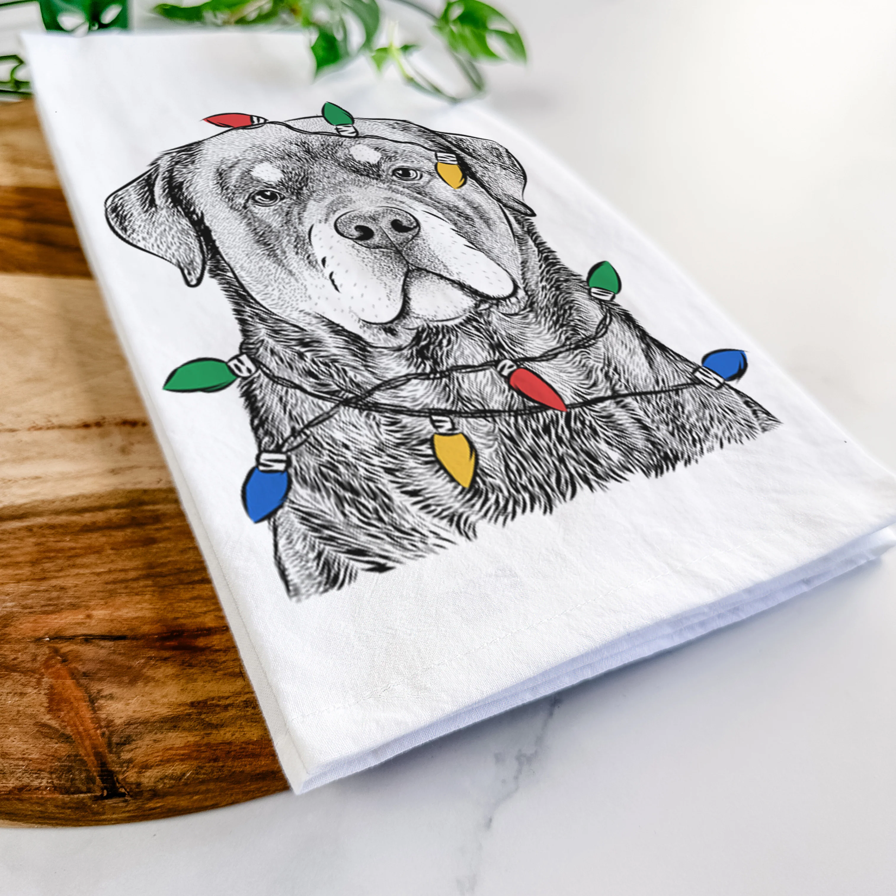 Sarge the Rottweiler Tea Towel - Image 10