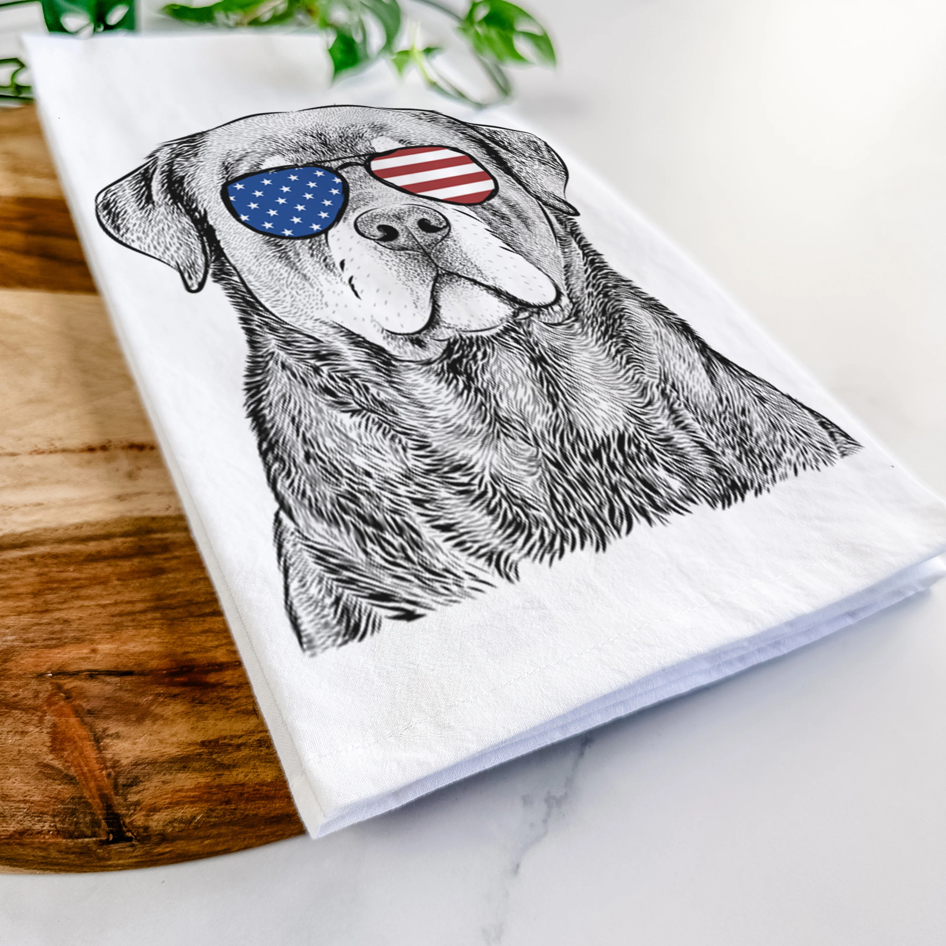 Sarge the Rottweiler Tea Towel - Image 12