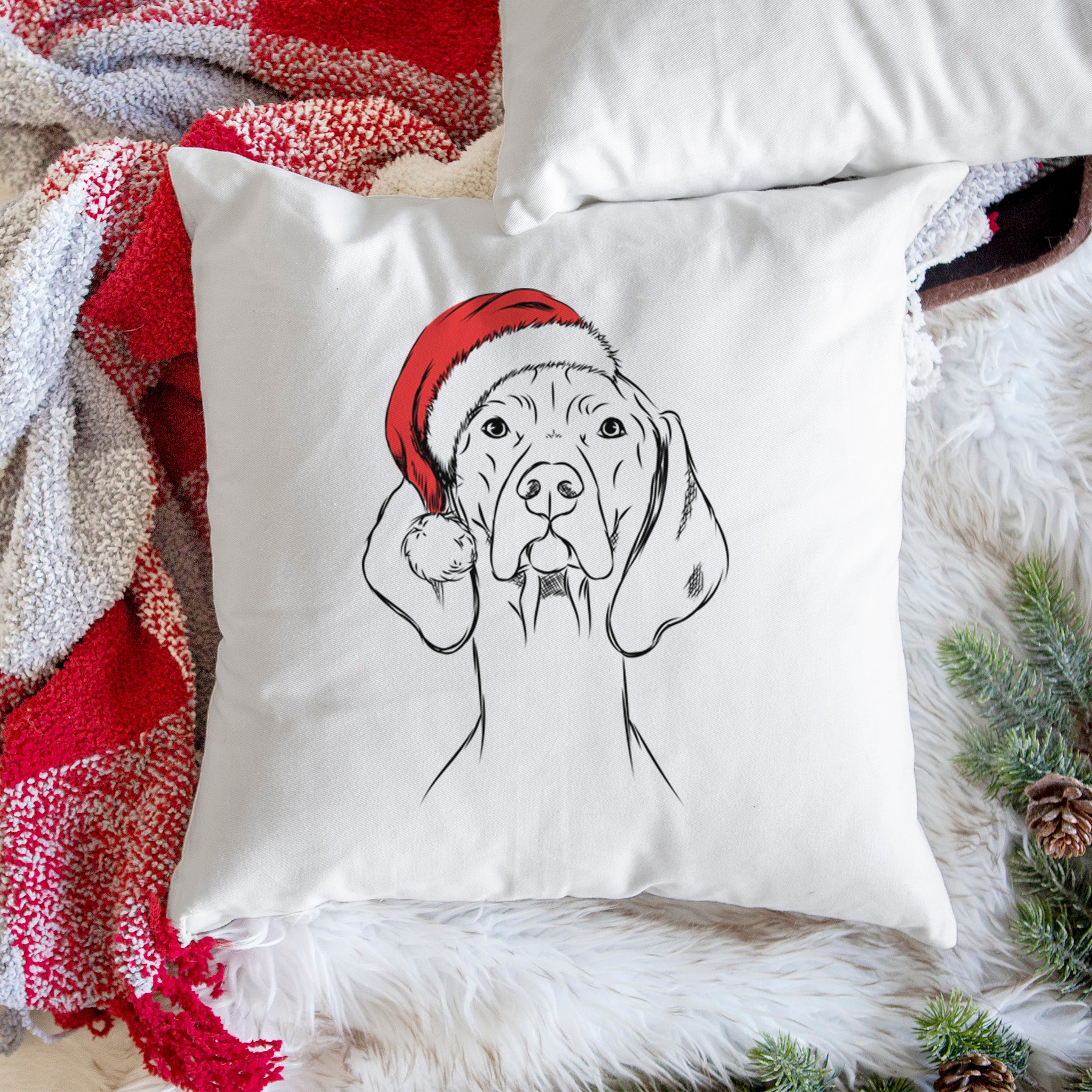 Sawyer the Vizsla - Throw Pillow Cover - Image 3