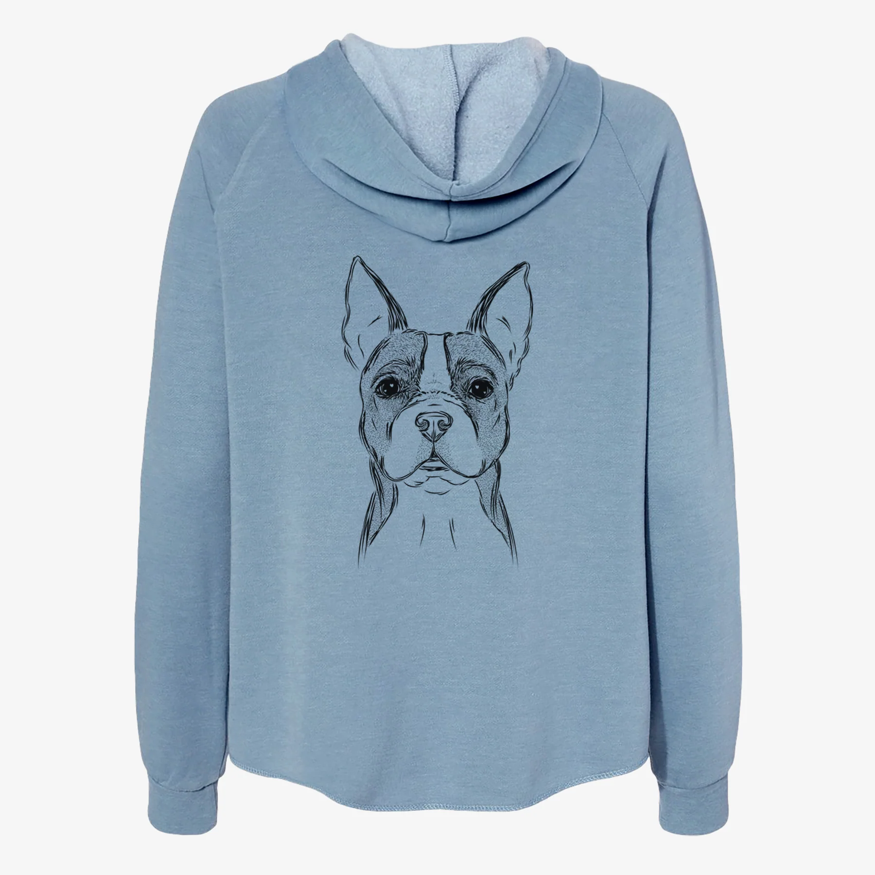 Scout the Boston Terrier - Women's Cali Wave Zip-Up Sweatshirt - Image 6