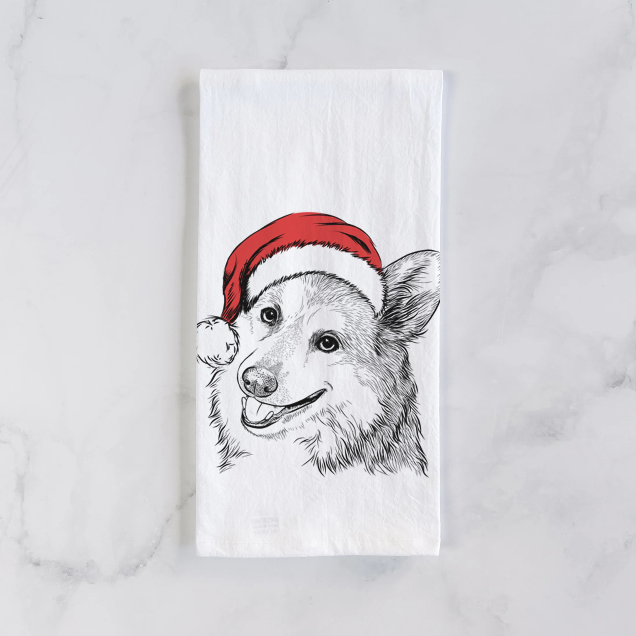 Scout the Pembroke Welsh Corgi Tea Towel - Image 2