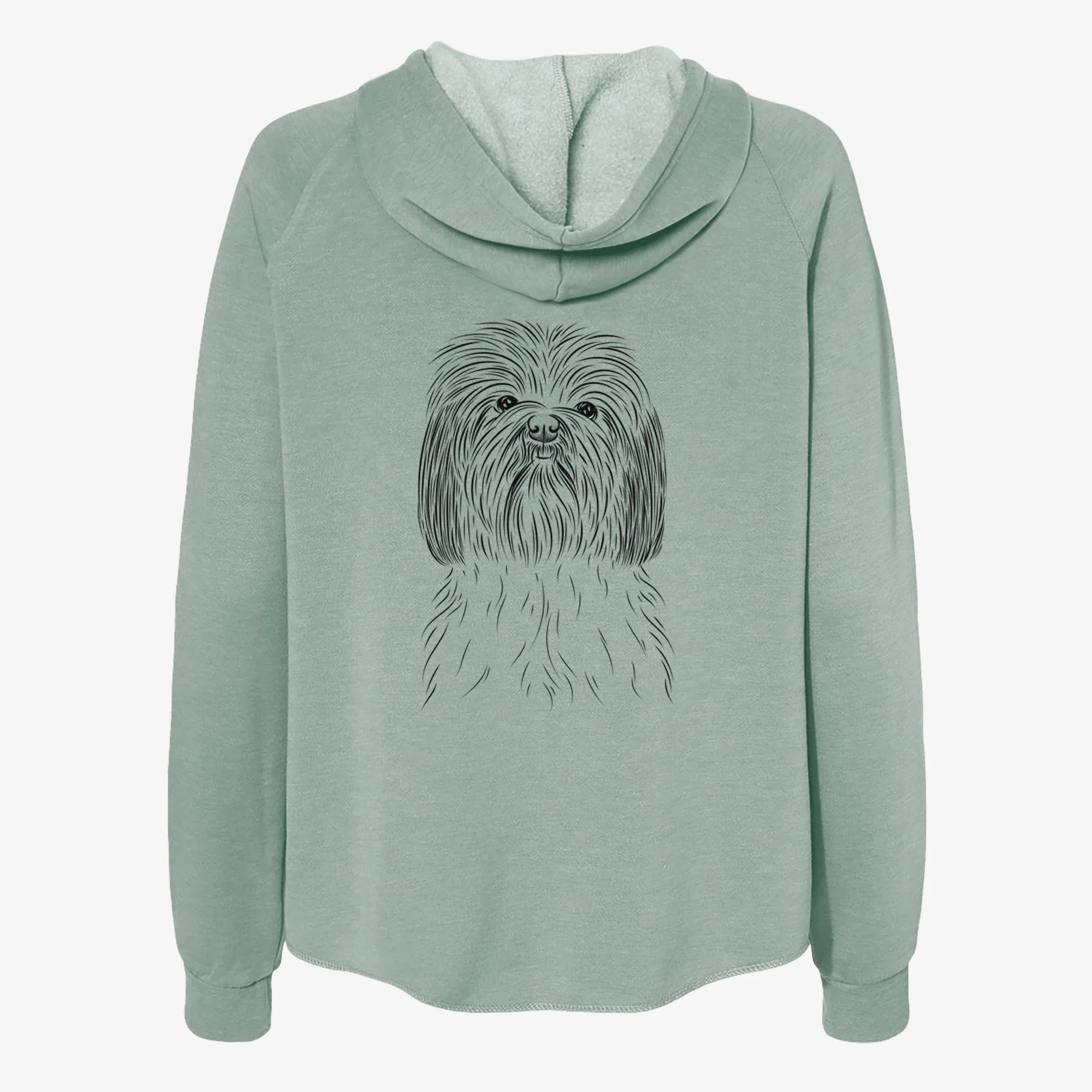 Scully the Shih Tzu - Women's Cali Wave Zip-Up Sweatshirt - Image 4