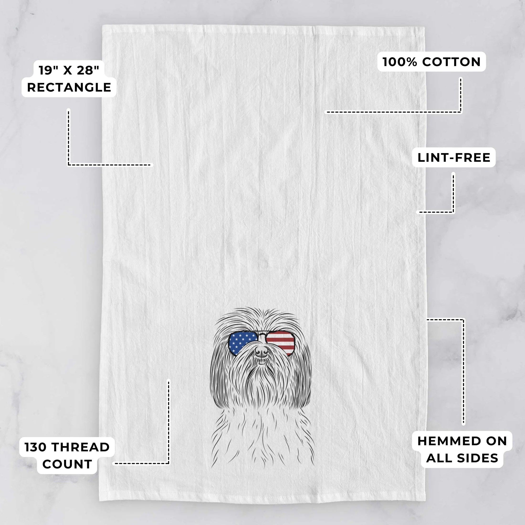 Scully the Shih Tzu Tea Towel - Image 3